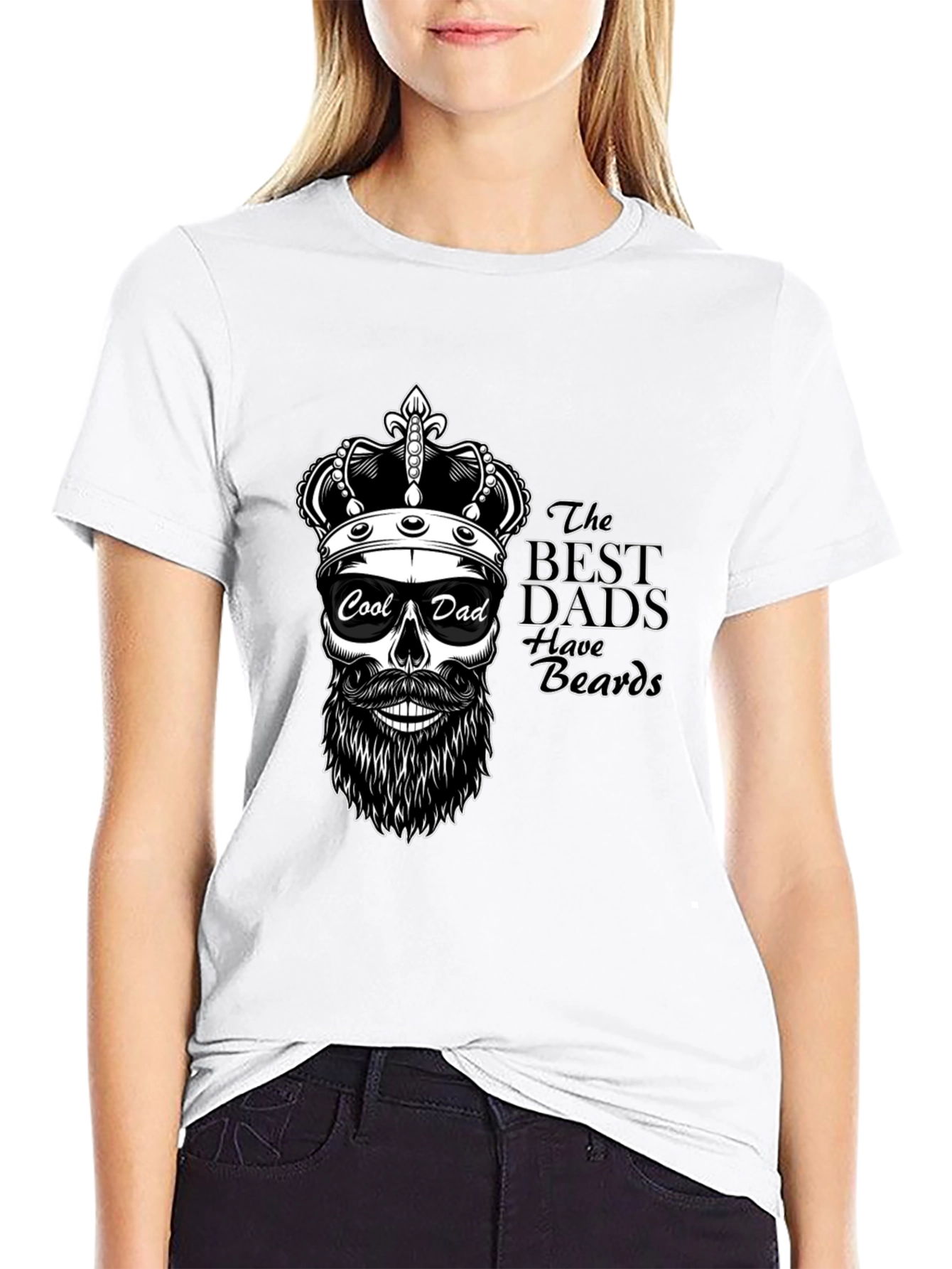 Cool Dad Skull Graphic T-Shirt