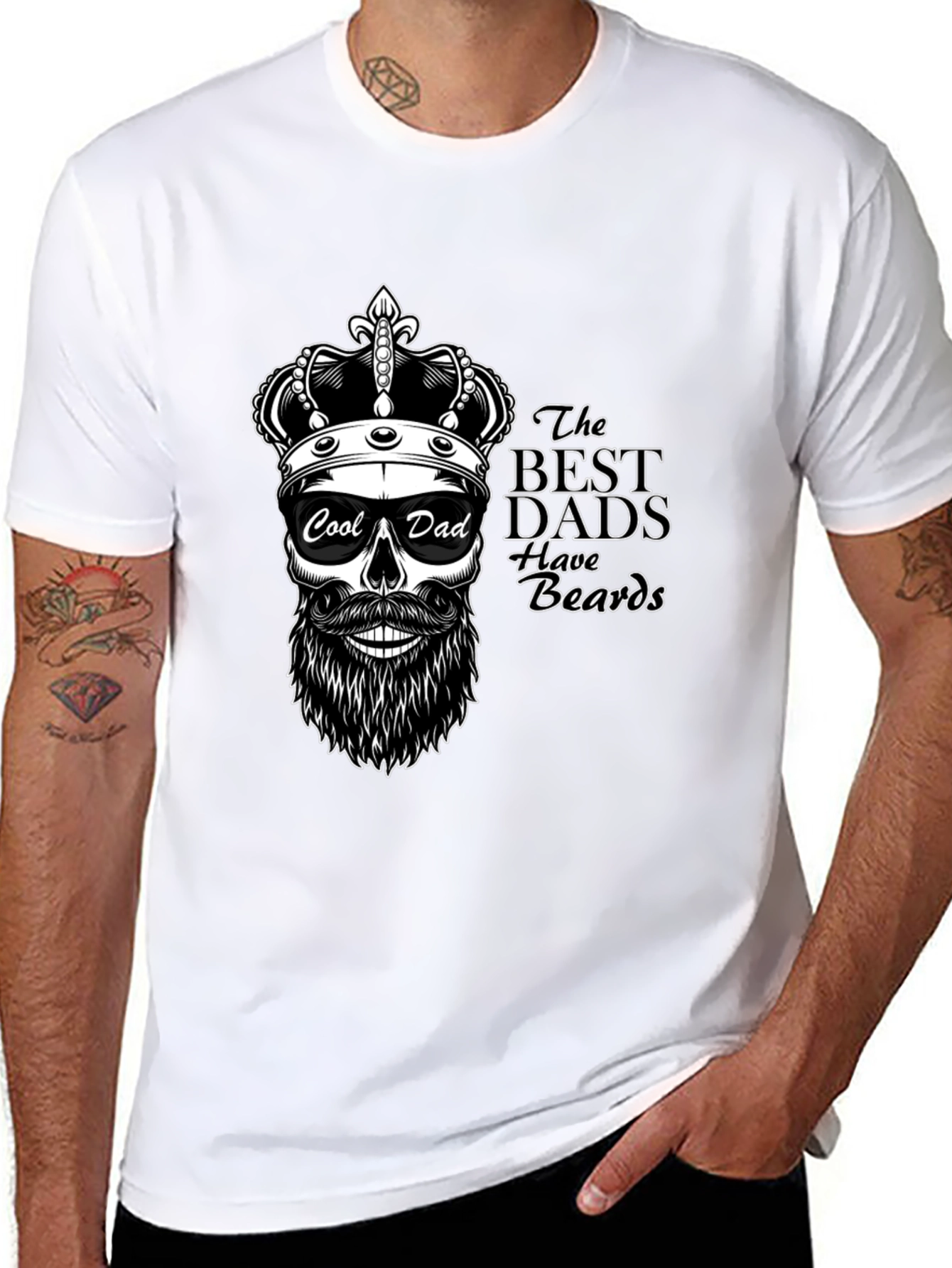 Cool Dad Skull Graphic T-Shirt