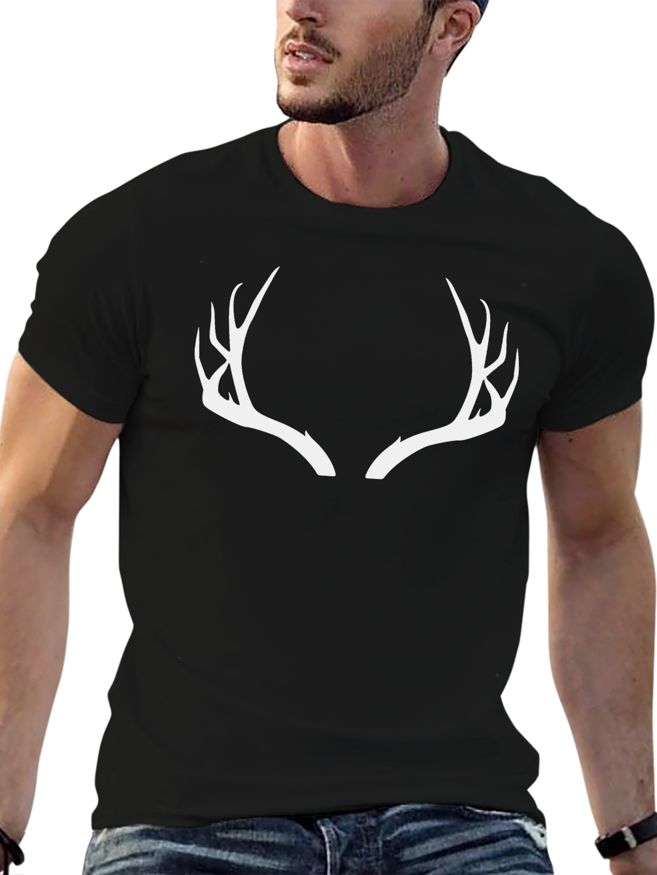 Antler Graphic Tee - Black