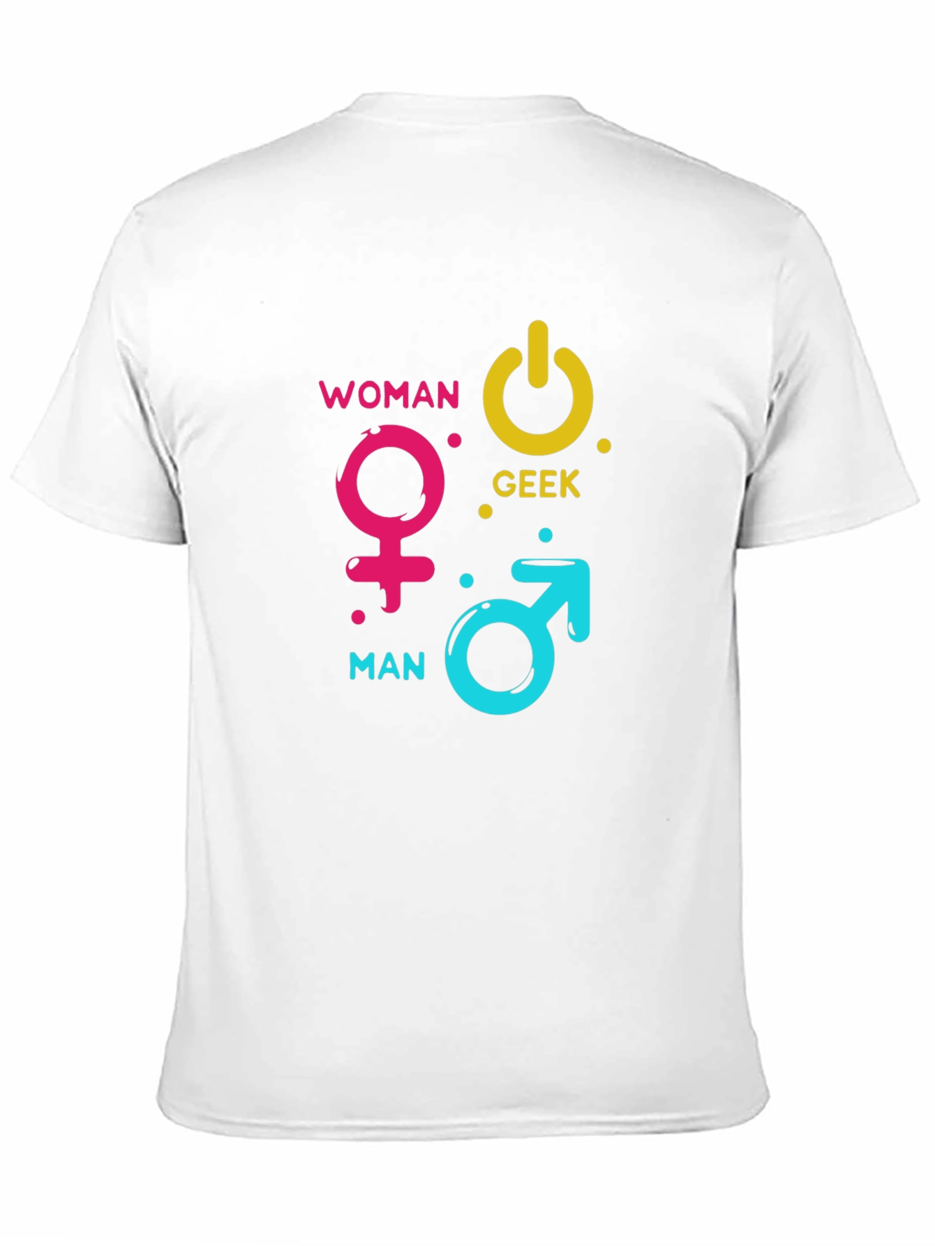 Woman Man Geek Power Symbol T-Shirt