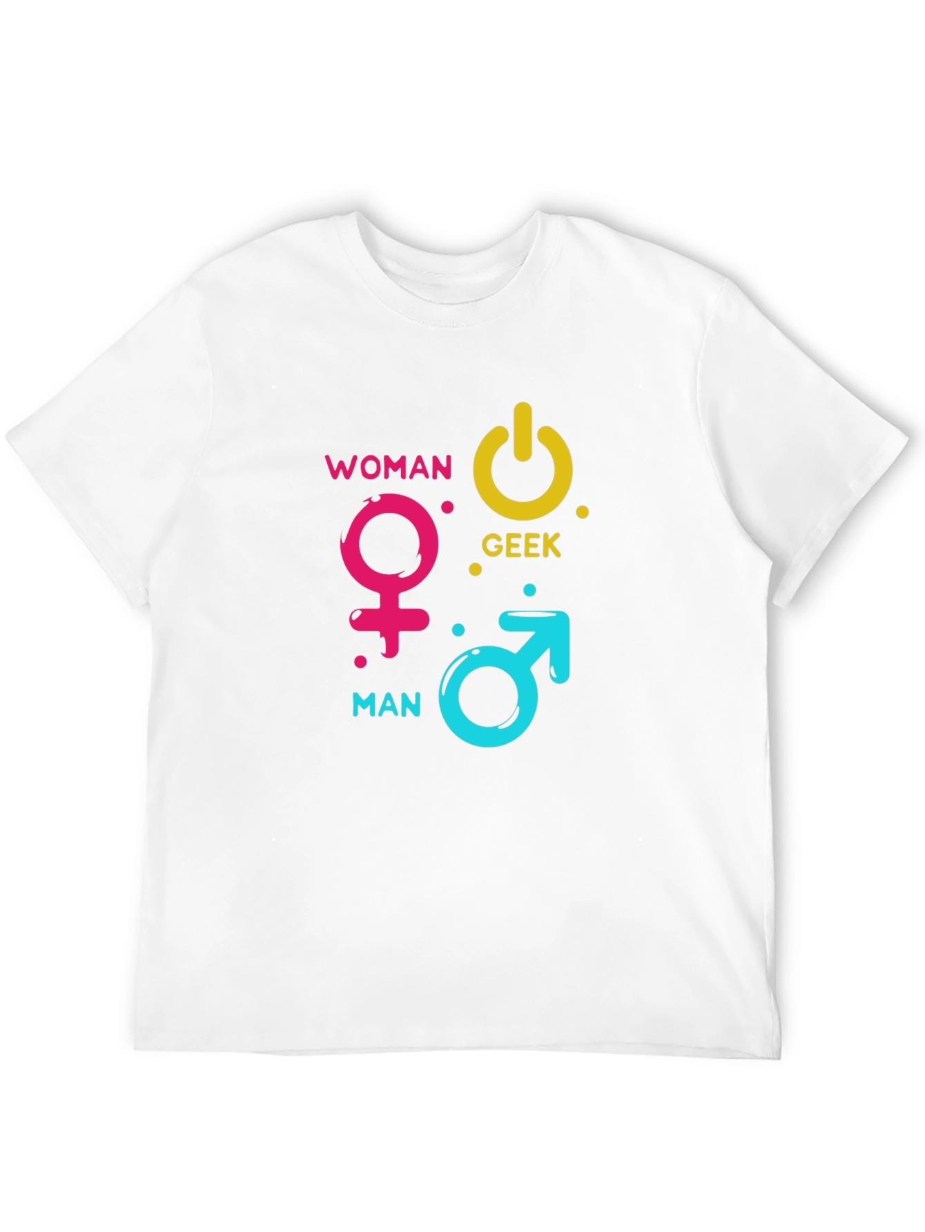 Woman Man Geek Power Symbol T-Shirt