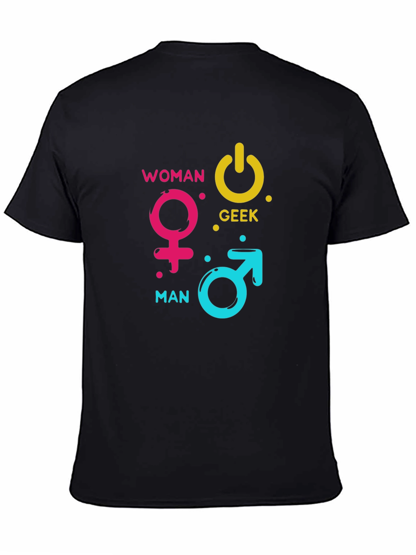 Woman Man Geek Power Symbol T-Shirt