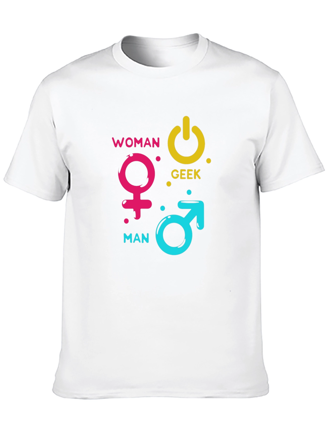 Woman Man Geek Power Symbol T-Shirt