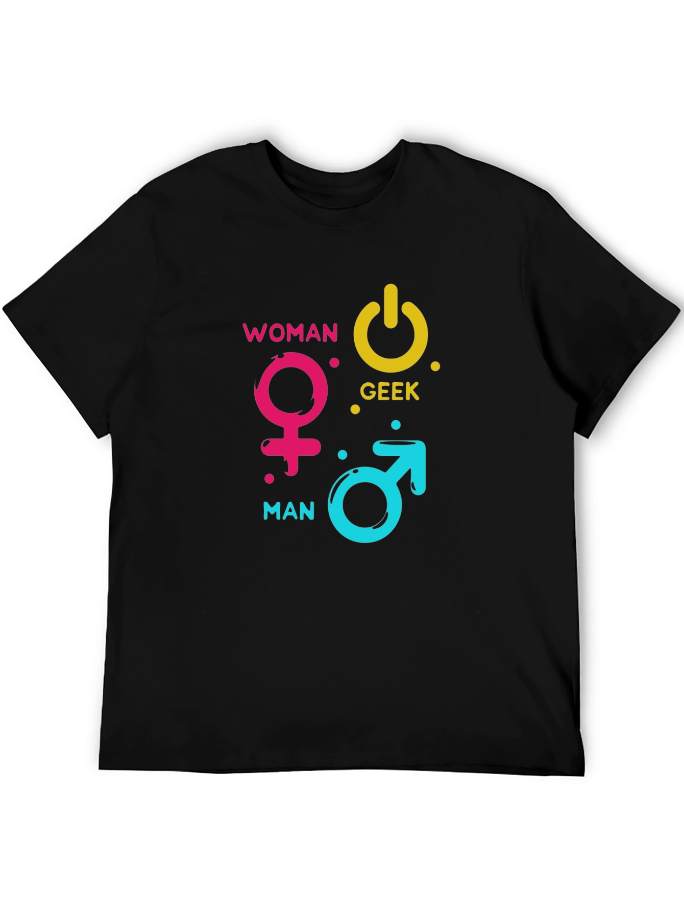Woman Man Geek Power Symbol T-Shirt