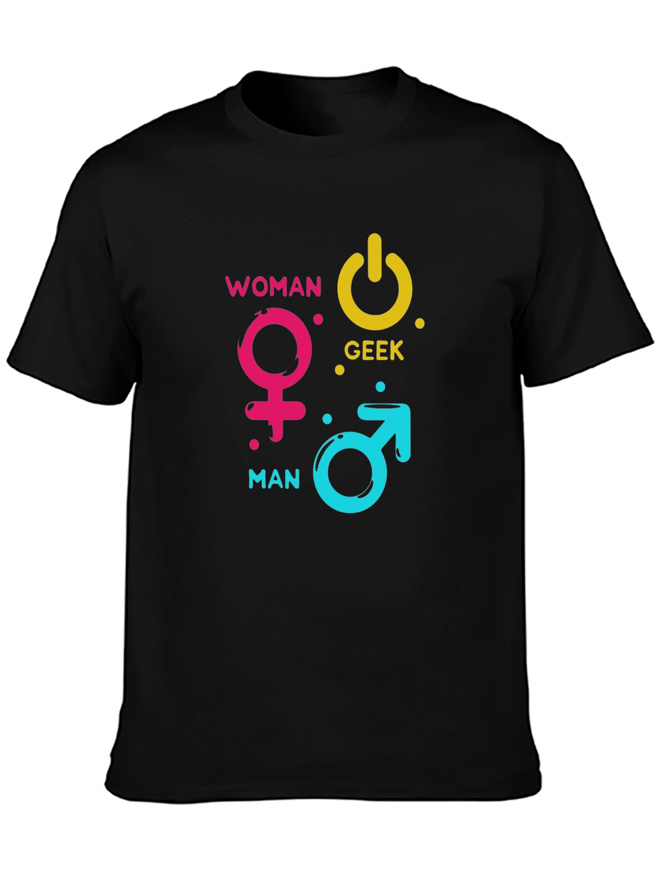 Woman Man Geek Power Symbol T-Shirt