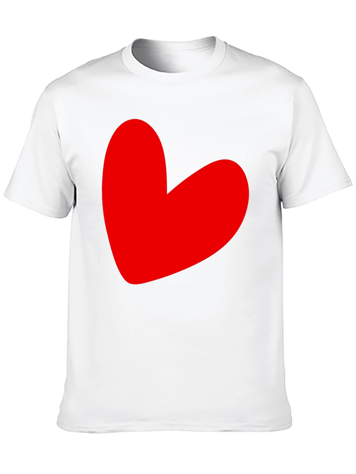 Heart Graphic T-Shirt - Love Design Black Tee