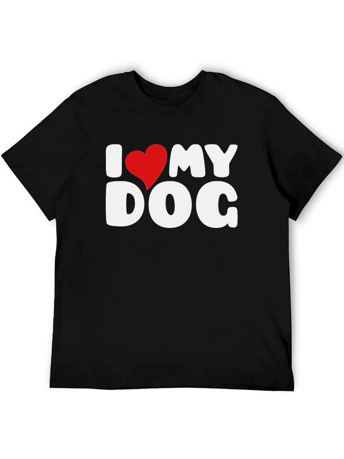 I Love My Dog T-Shirt - Heart Graphic