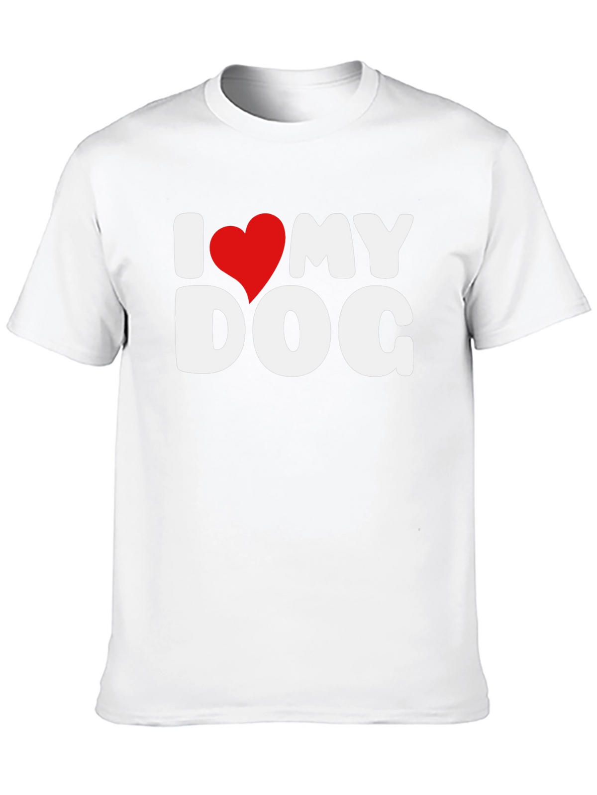 I Love My Dog T-Shirt - Heart Graphic