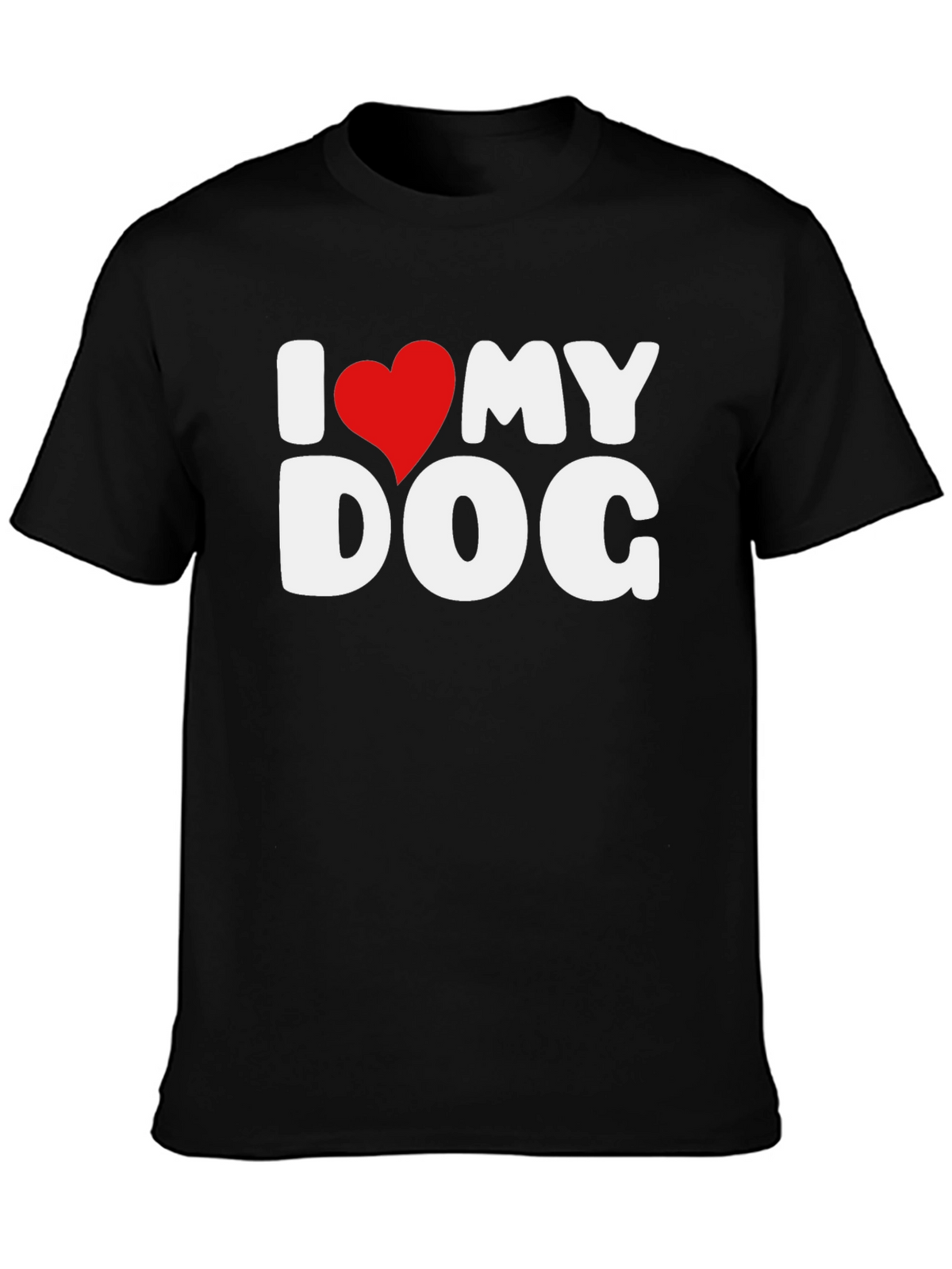 I Love My Dog T-Shirt - Heart Graphic