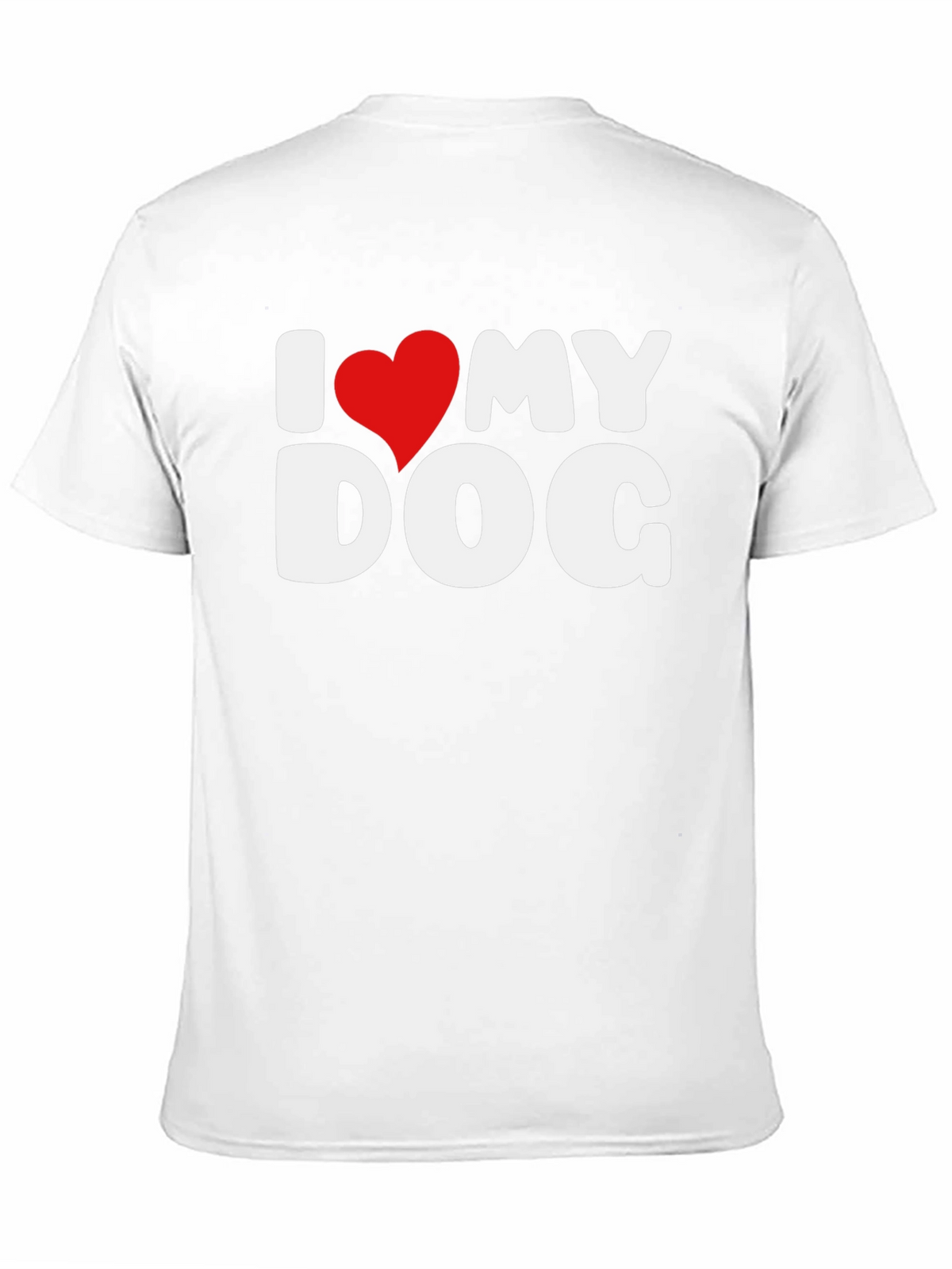 I Love My Dog T-Shirt - Heart Graphic