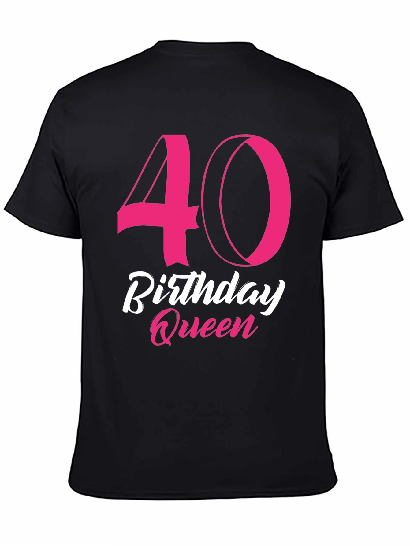 40th Birthday Queen Black T-Shirt