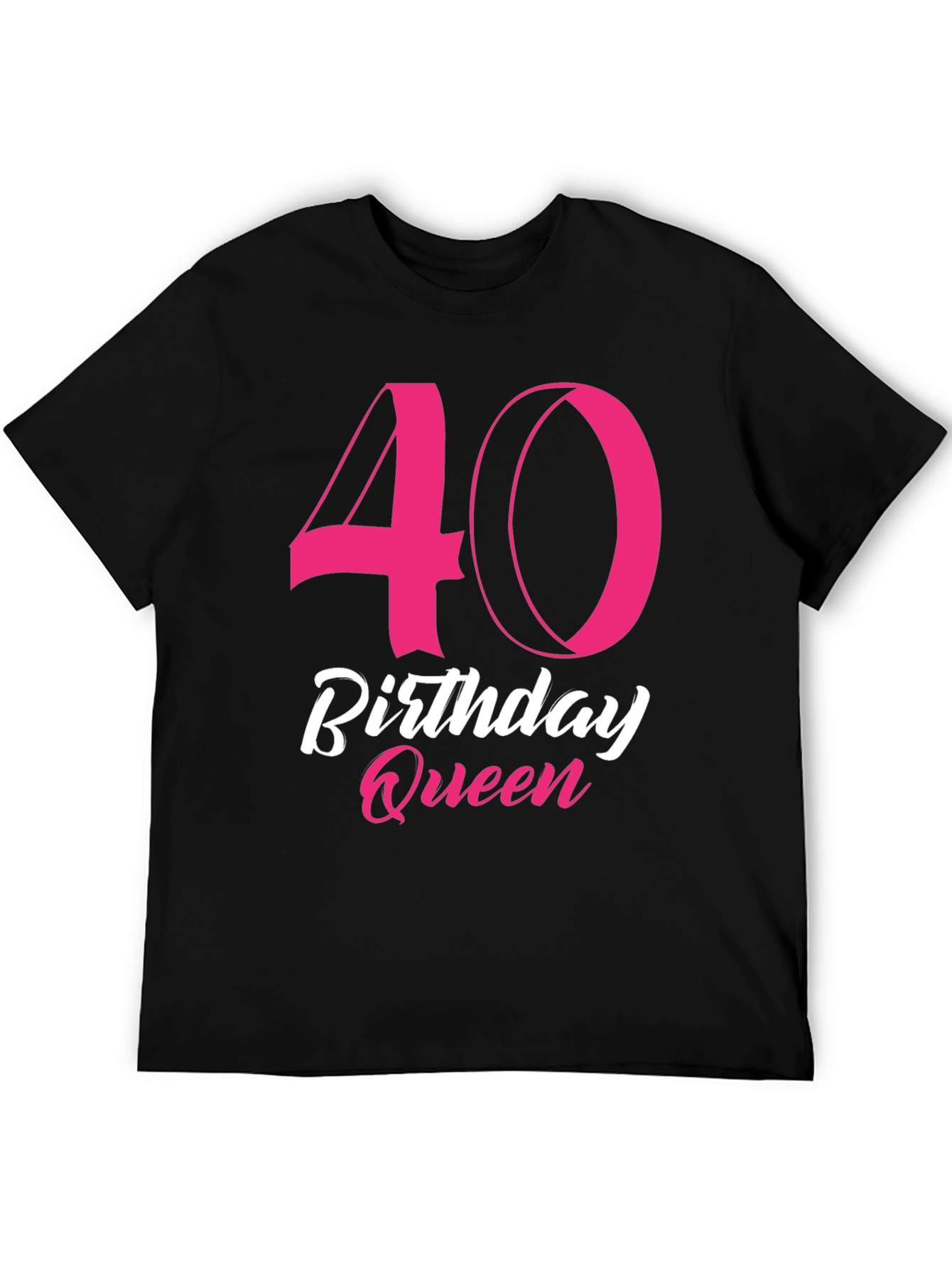 40th Birthday Queen Black T-Shirt