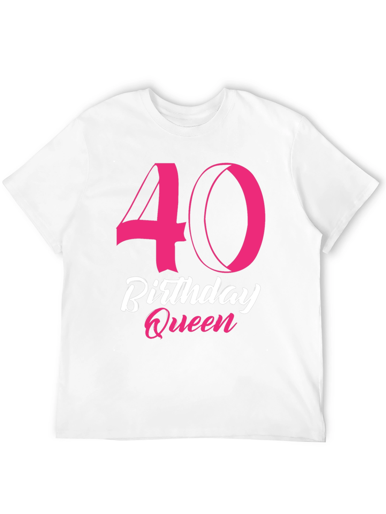 40th Birthday Queen Black T-Shirt