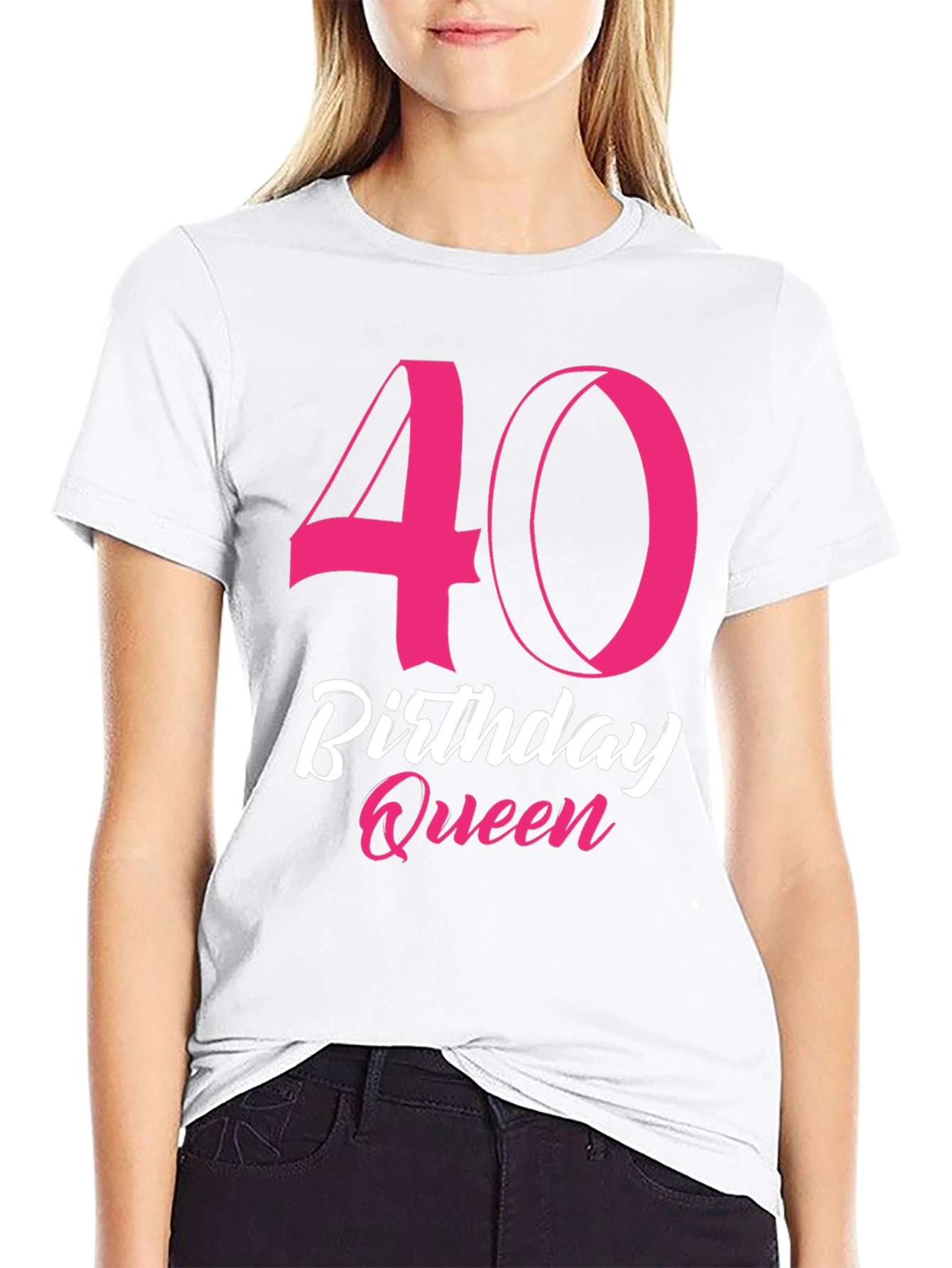 40th Birthday Queen Black T-Shirt