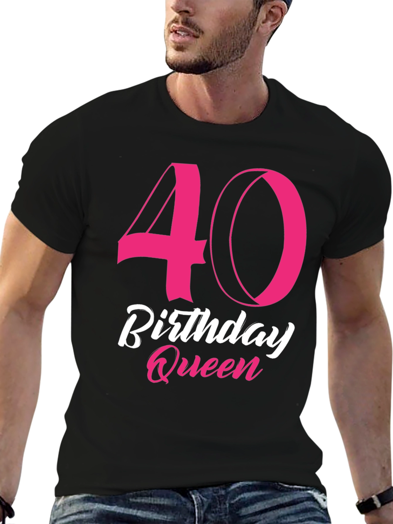 40th Birthday Queen Black T-Shirt