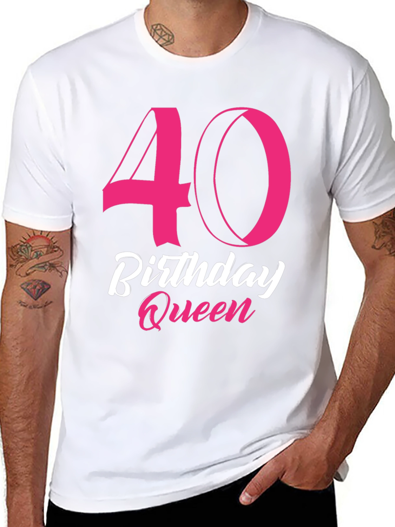 40th Birthday Queen Black T-Shirt