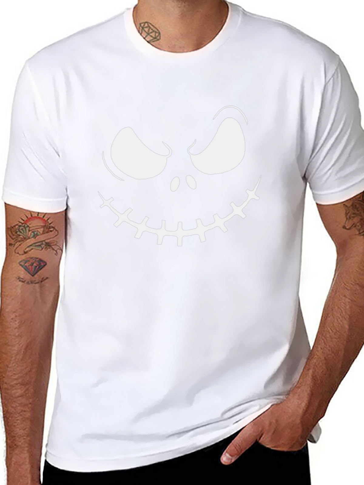 Jack Skellington Face Black T-Shirt