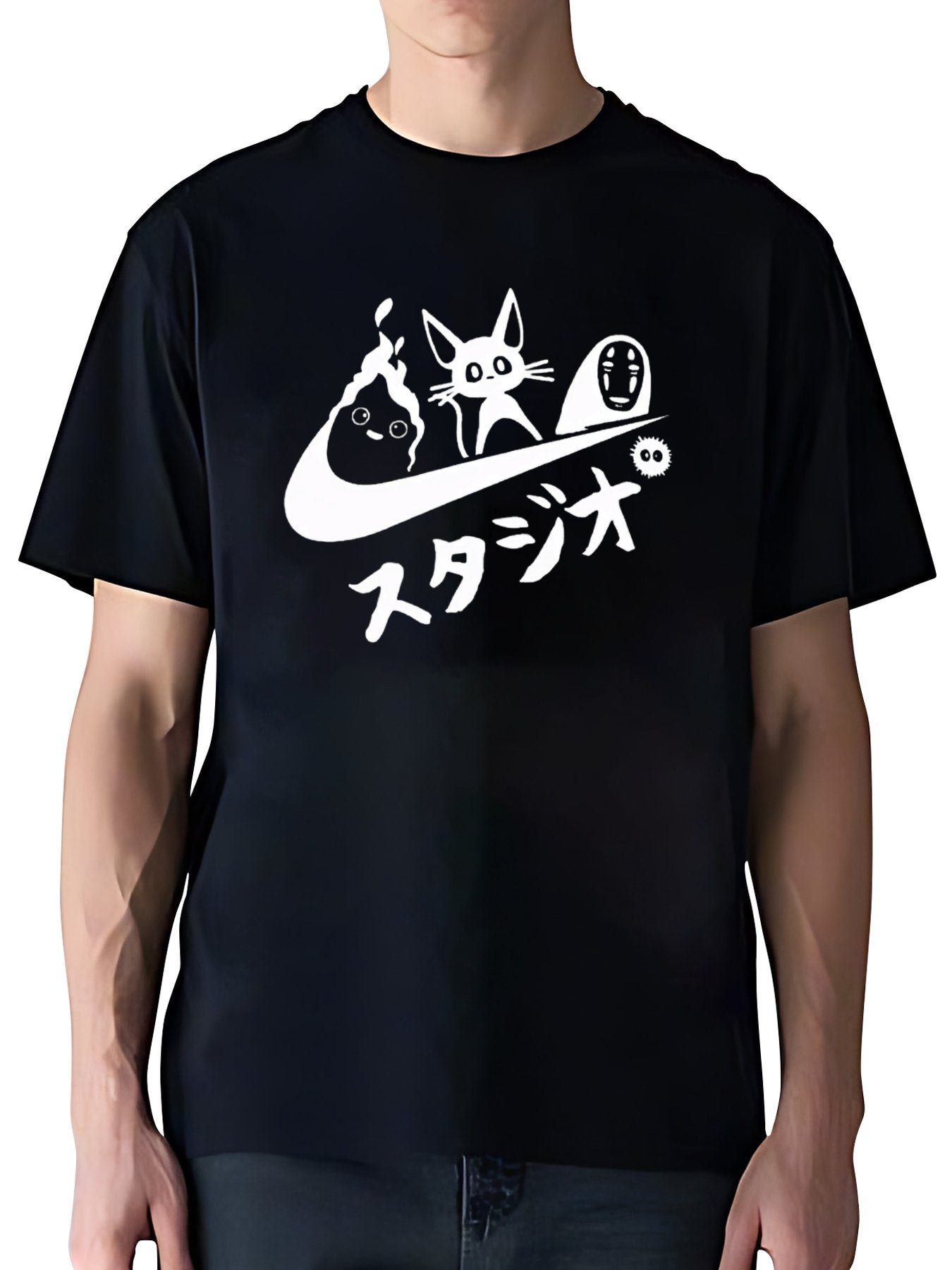 T-shirt Ghibli No Face Kaonashi Vintage Wash Japanese Design T-Shirt