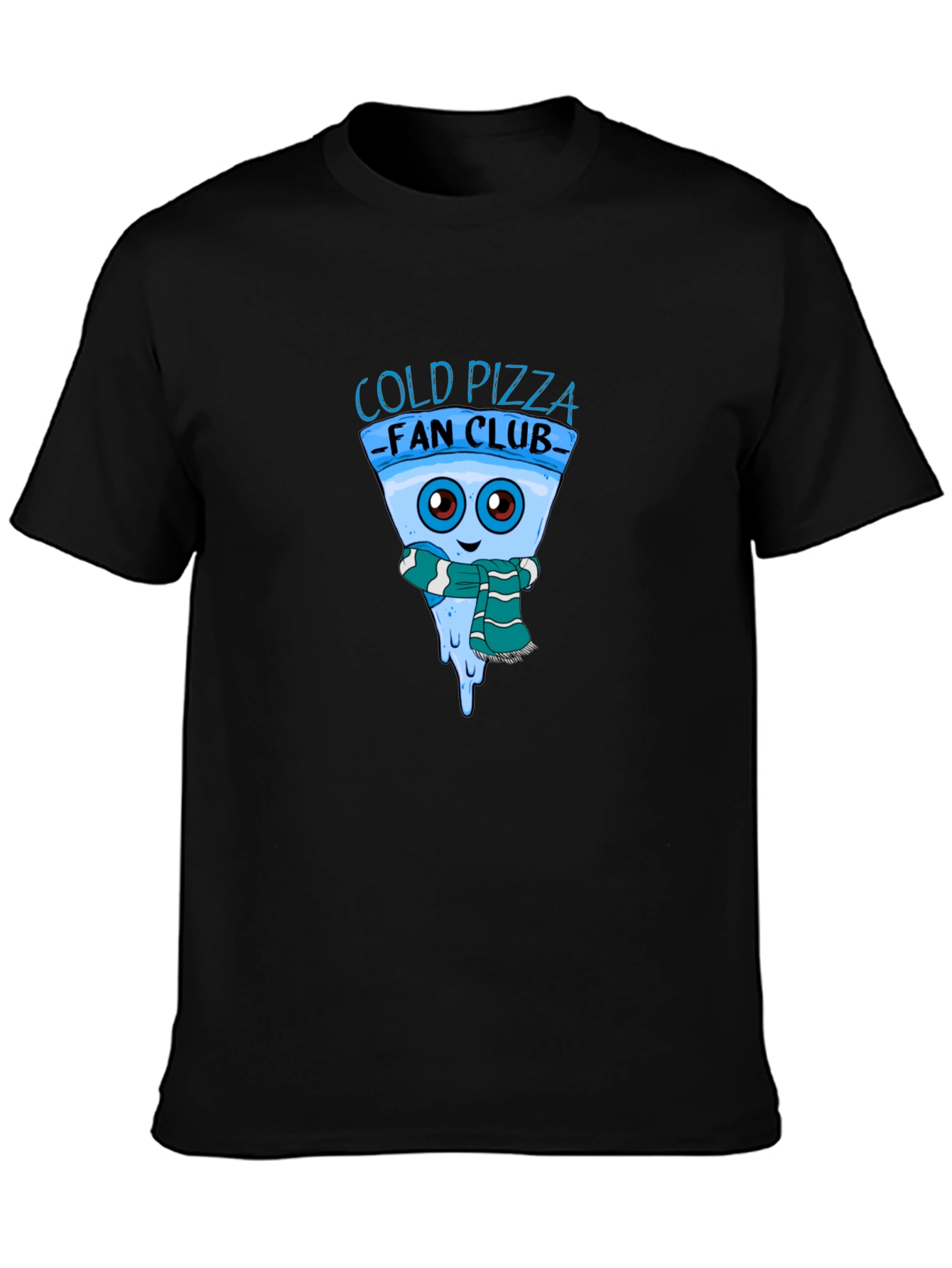 Cold Pizza Fan Club Black T-Shirt