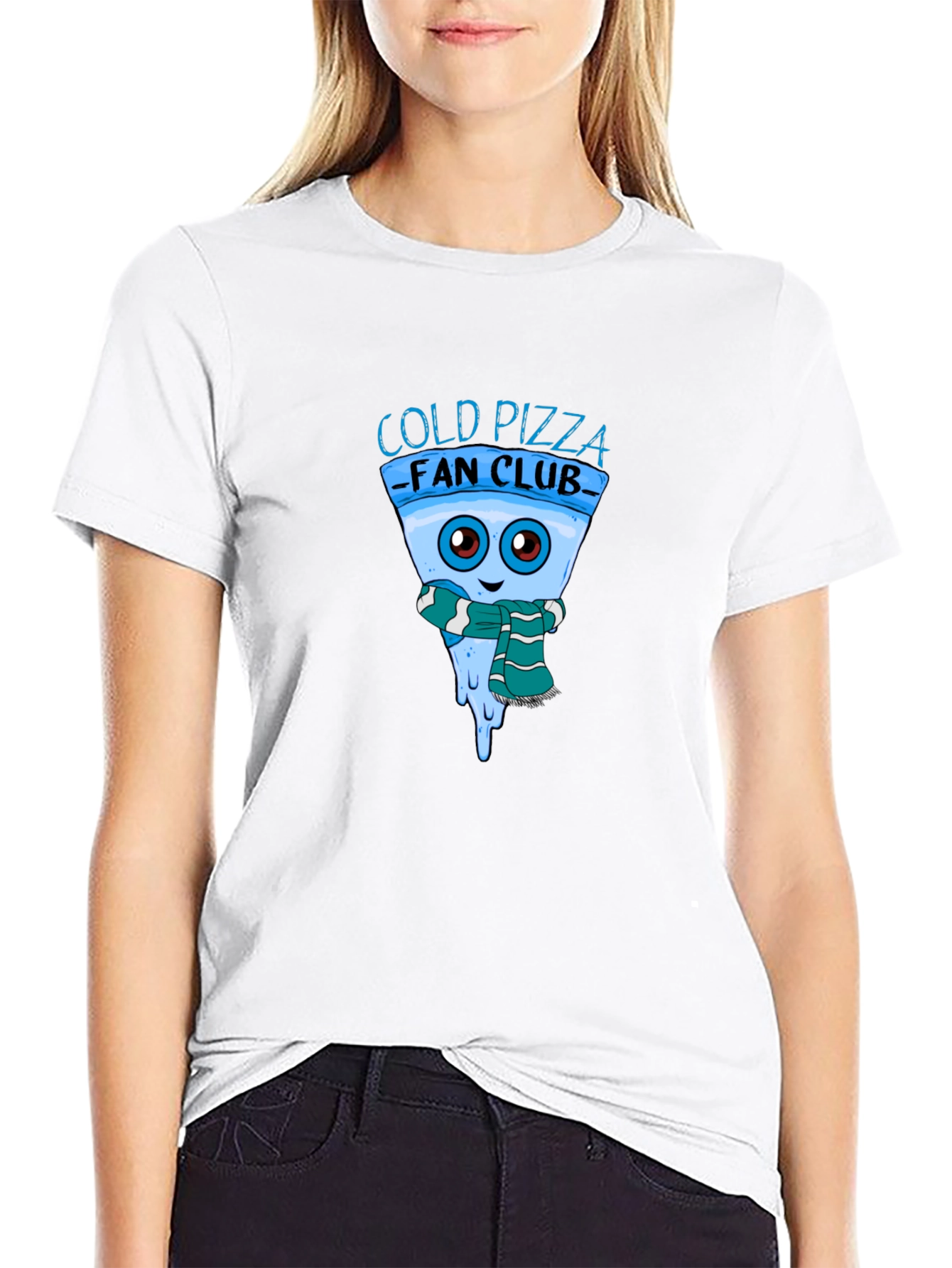 Cold Pizza Fan Club Black T-Shirt