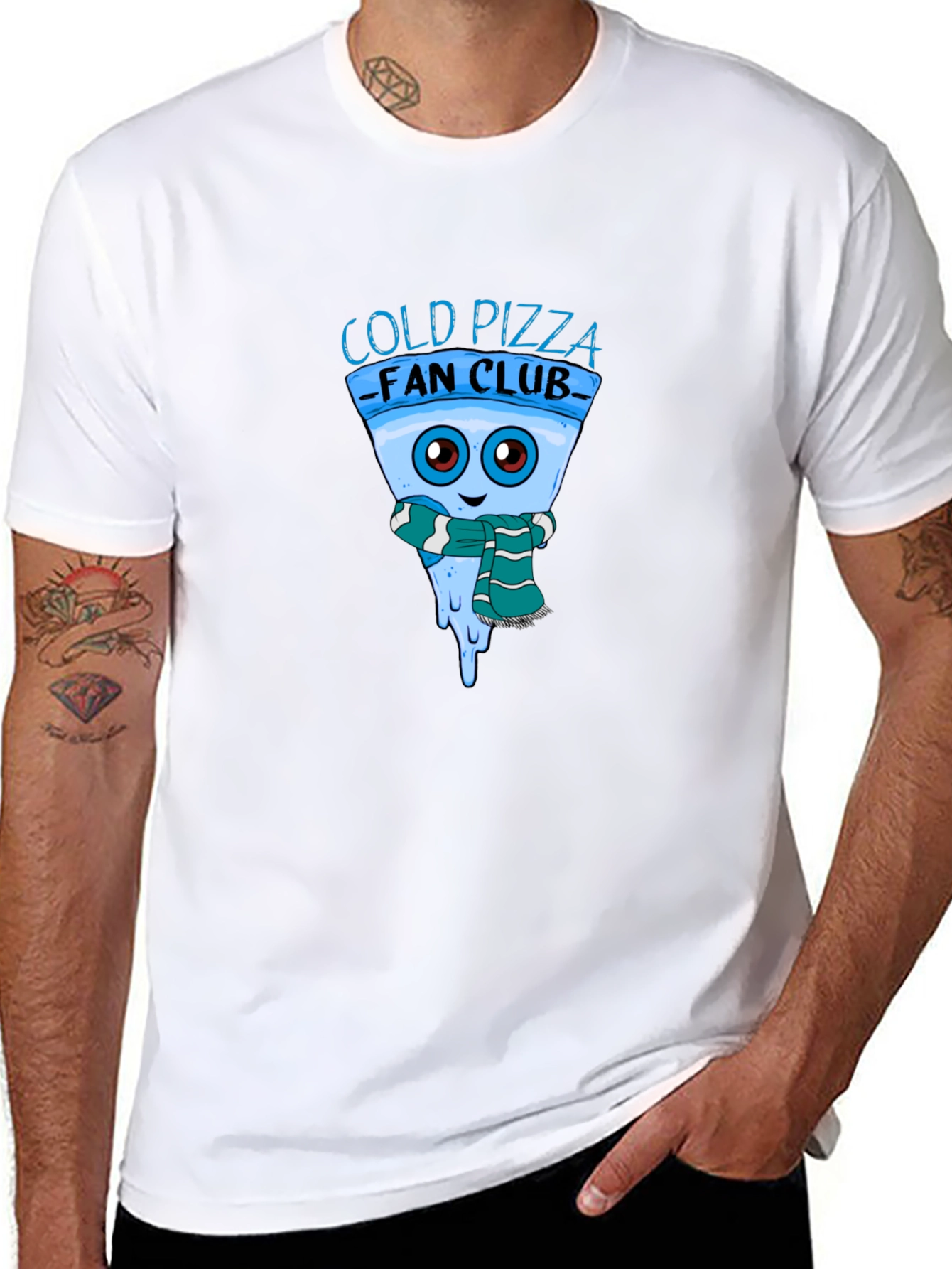 Cold Pizza Fan Club Black T-Shirt