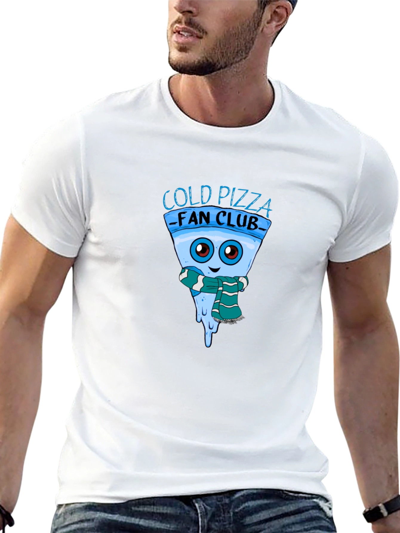 Cold Pizza Fan Club Black T-Shirt
