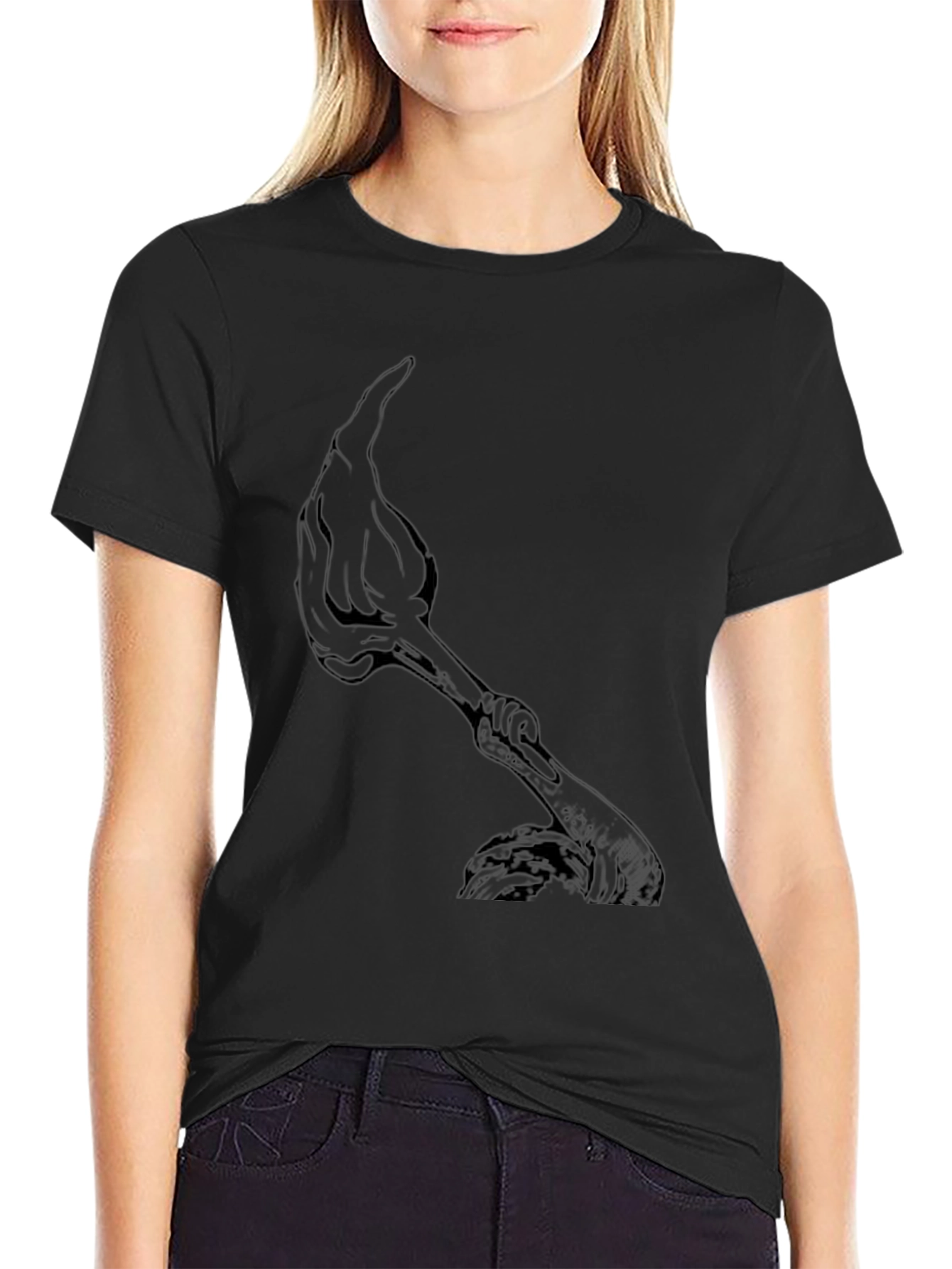 Torch Graphic Black T-Shirt