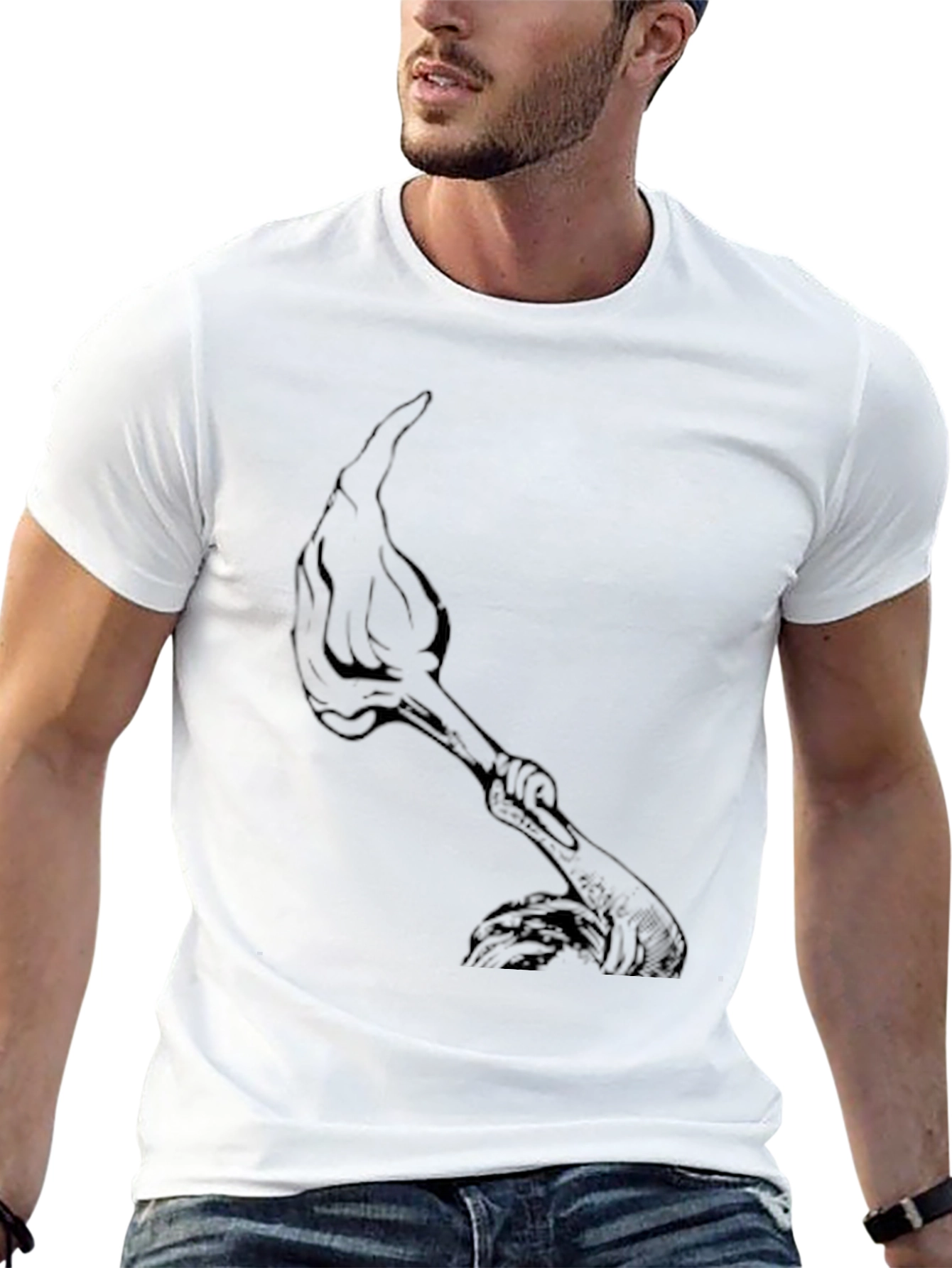 Torch Graphic Black T-Shirt