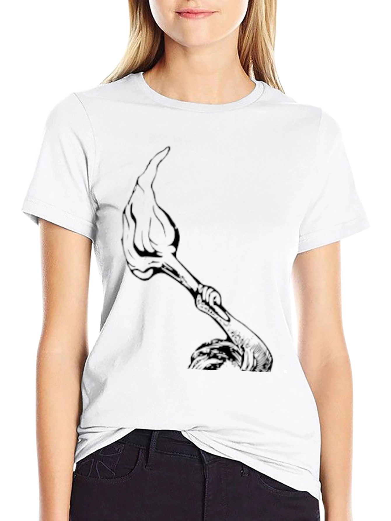 Torch Graphic Black T-Shirt