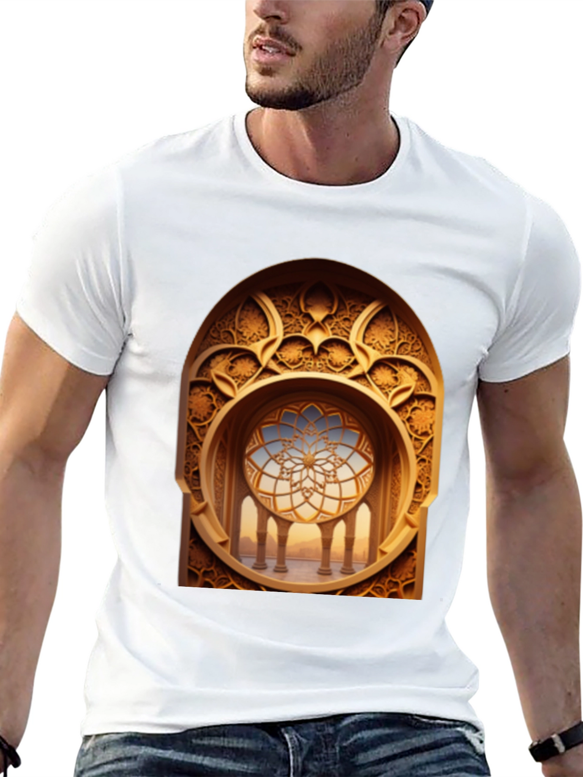 Ornate Window Graphic T-Shirt