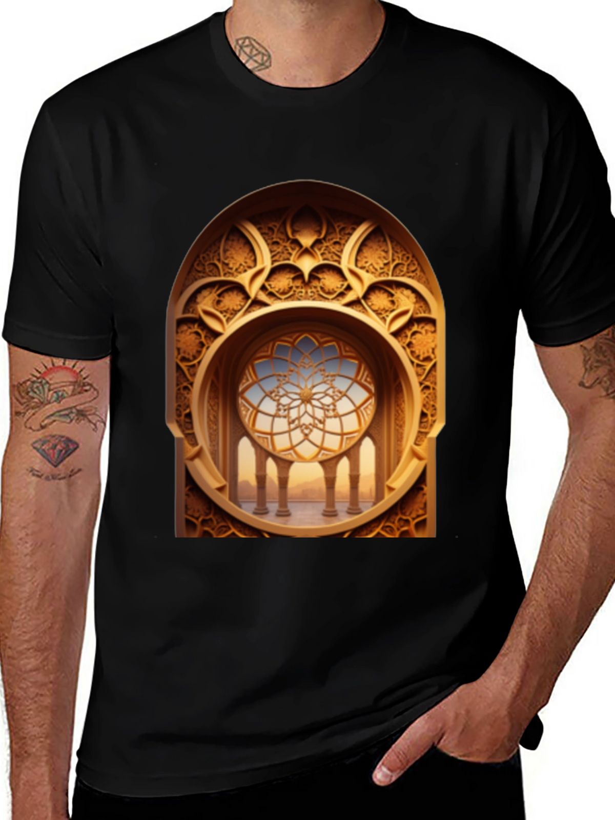 Ornate Window Graphic T-Shirt