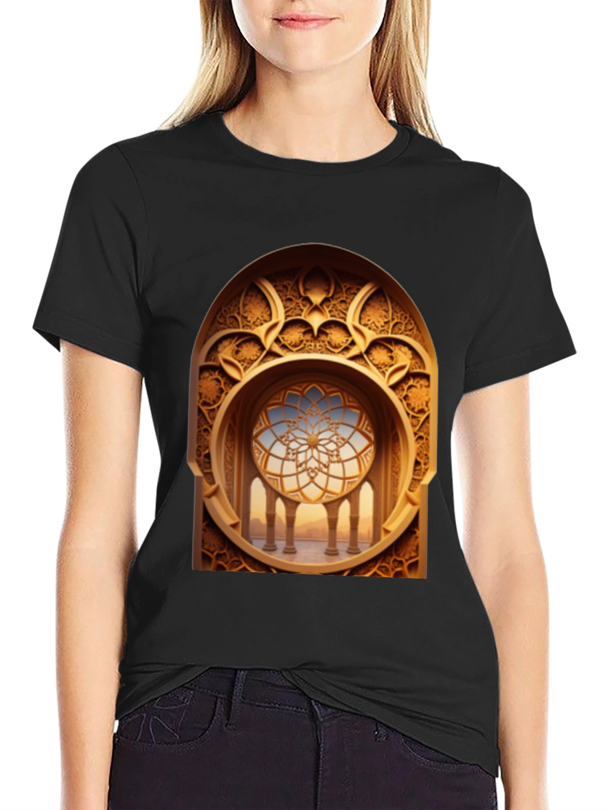 Ornate Window Graphic T-Shirt