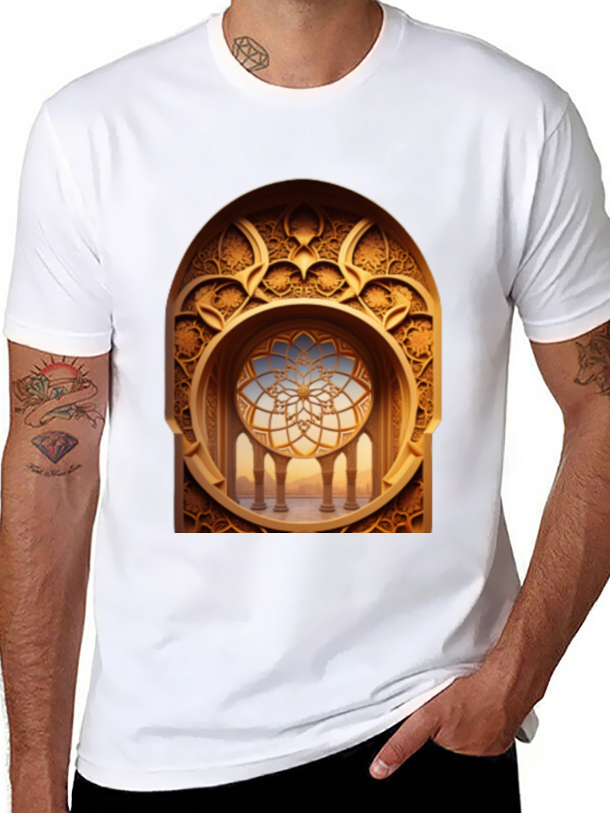 Ornate Window Graphic T-Shirt