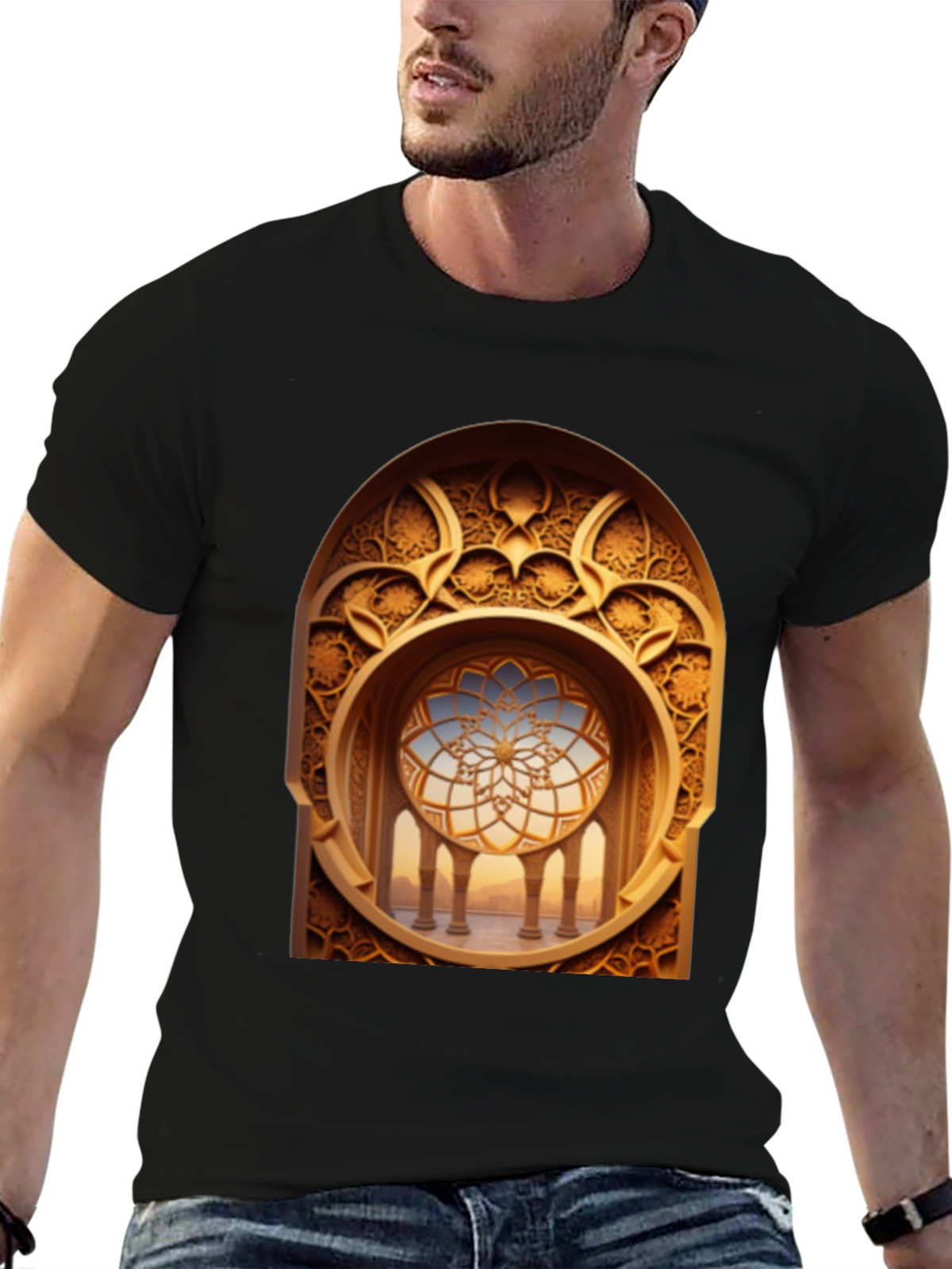 Ornate Window Graphic T-Shirt
