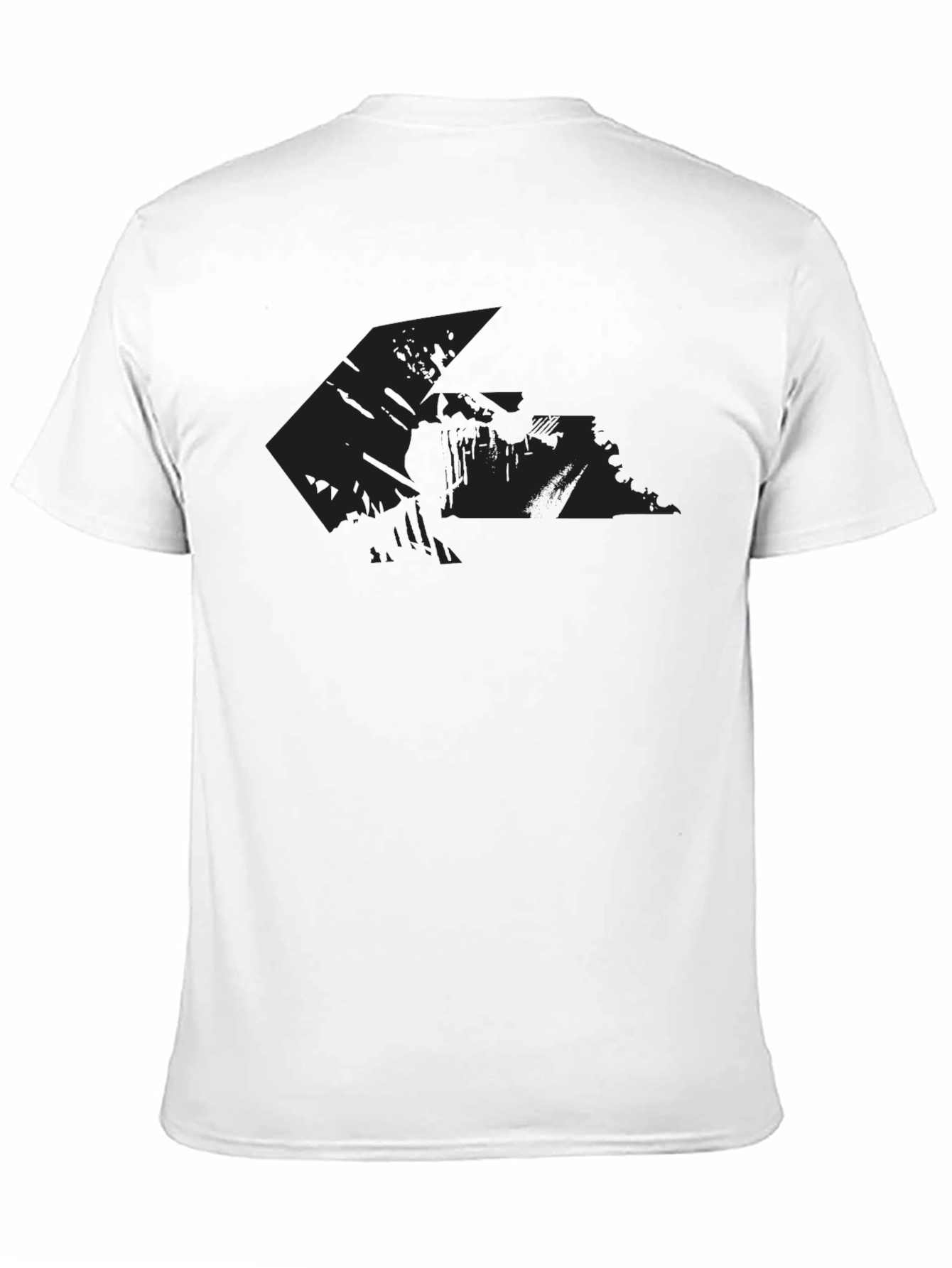 Mens Black Graphic Print Short Sleeve Tee