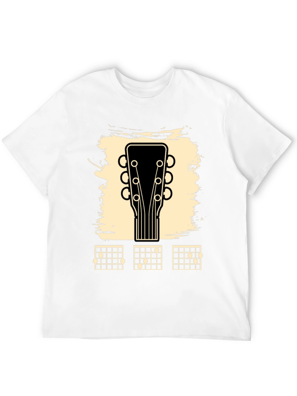 Guitar Headstock & Chord Chart Graphic Tee