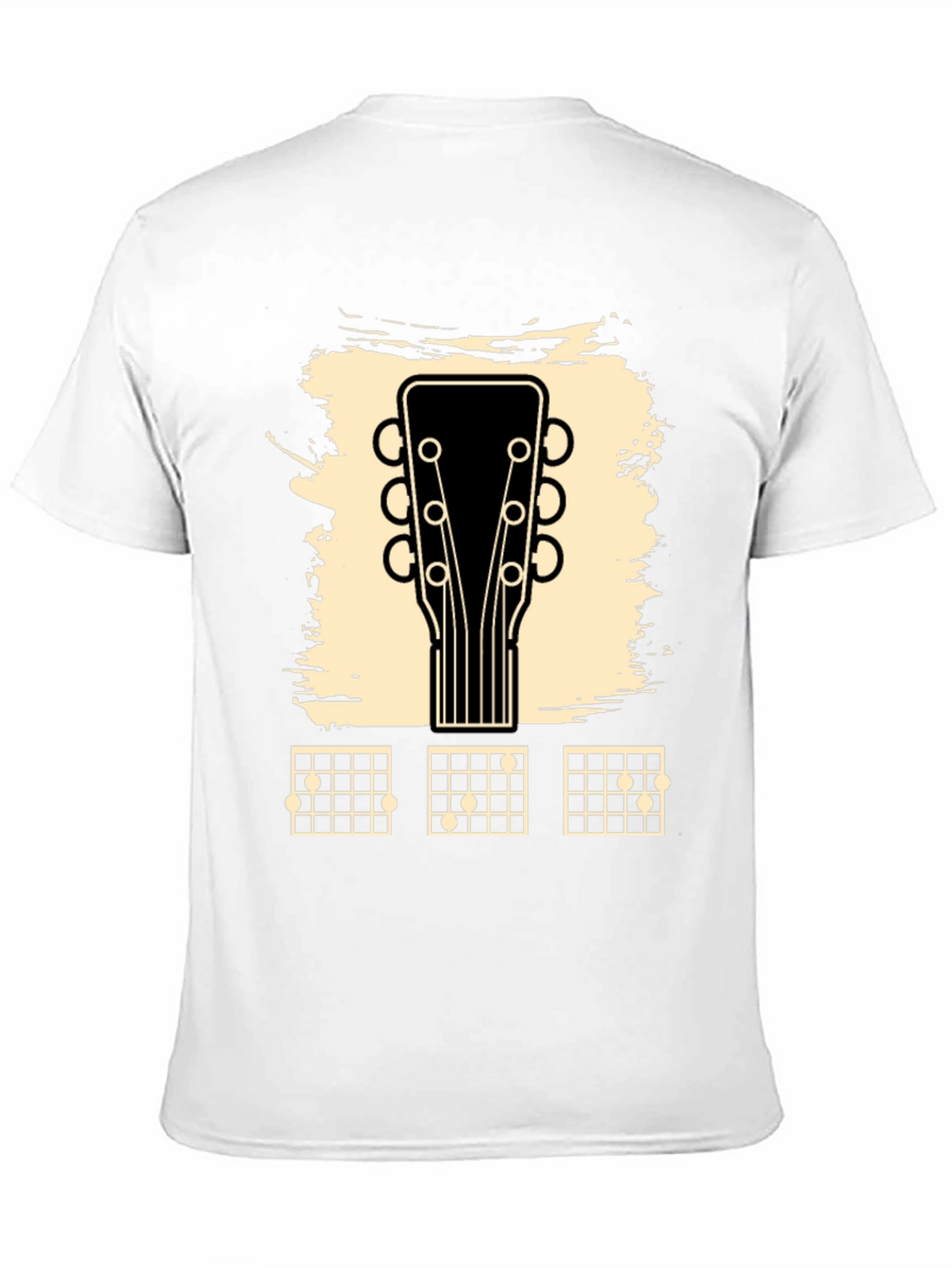 Guitar Headstock & Chord Chart Graphic Tee