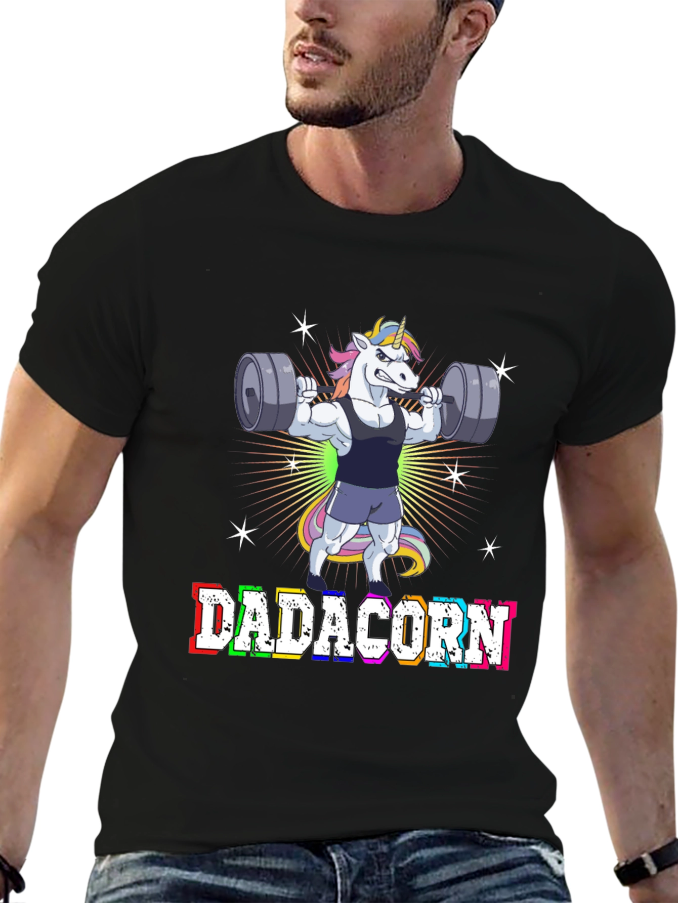 Dadacorn T-Shirt - Weightlifting Unicorn