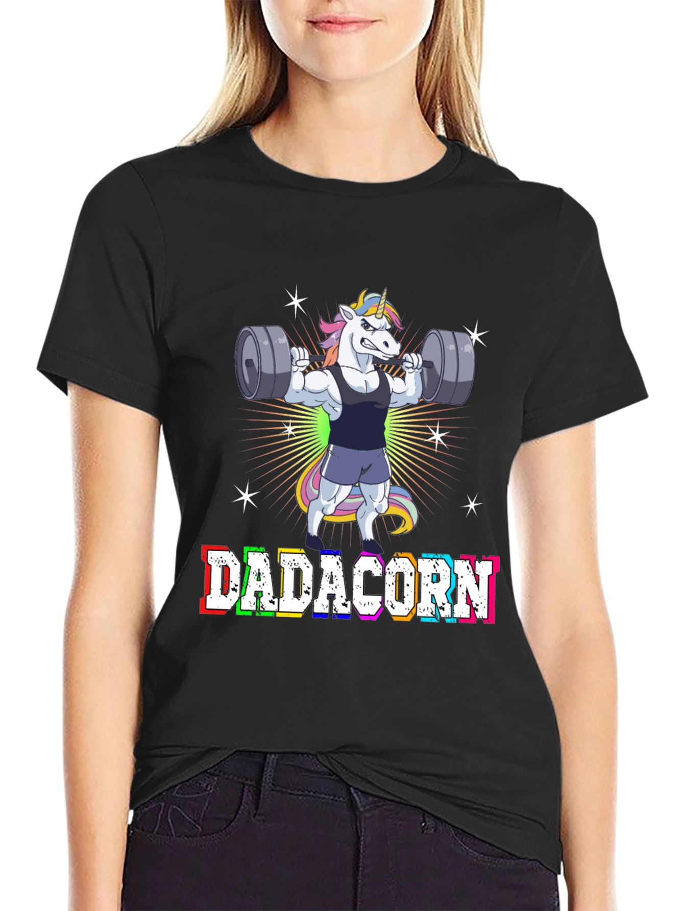 Dadacorn T-Shirt - Weightlifting Unicorn