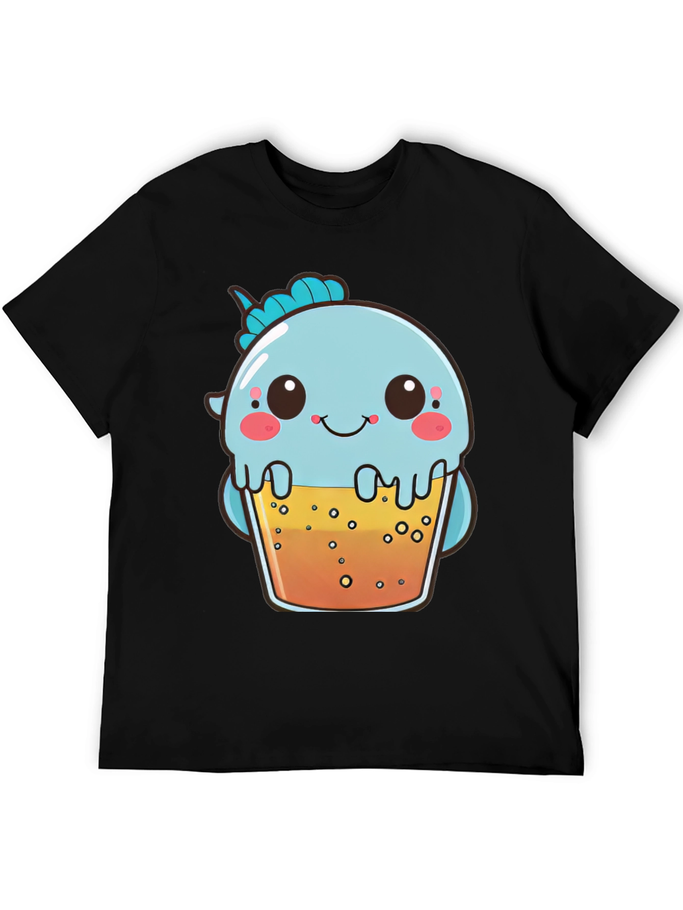 Cute Boba Tea Dinosaur Graphic Tee