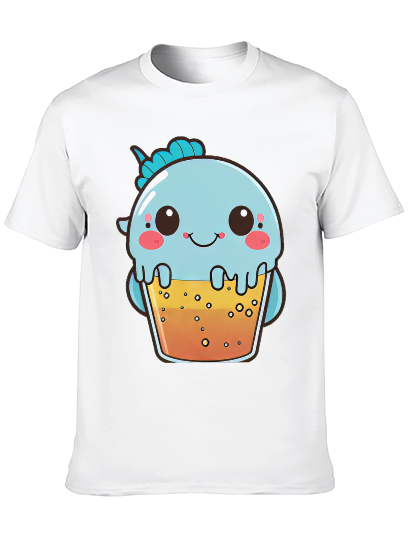 Cute Boba Tea Dinosaur Graphic Tee