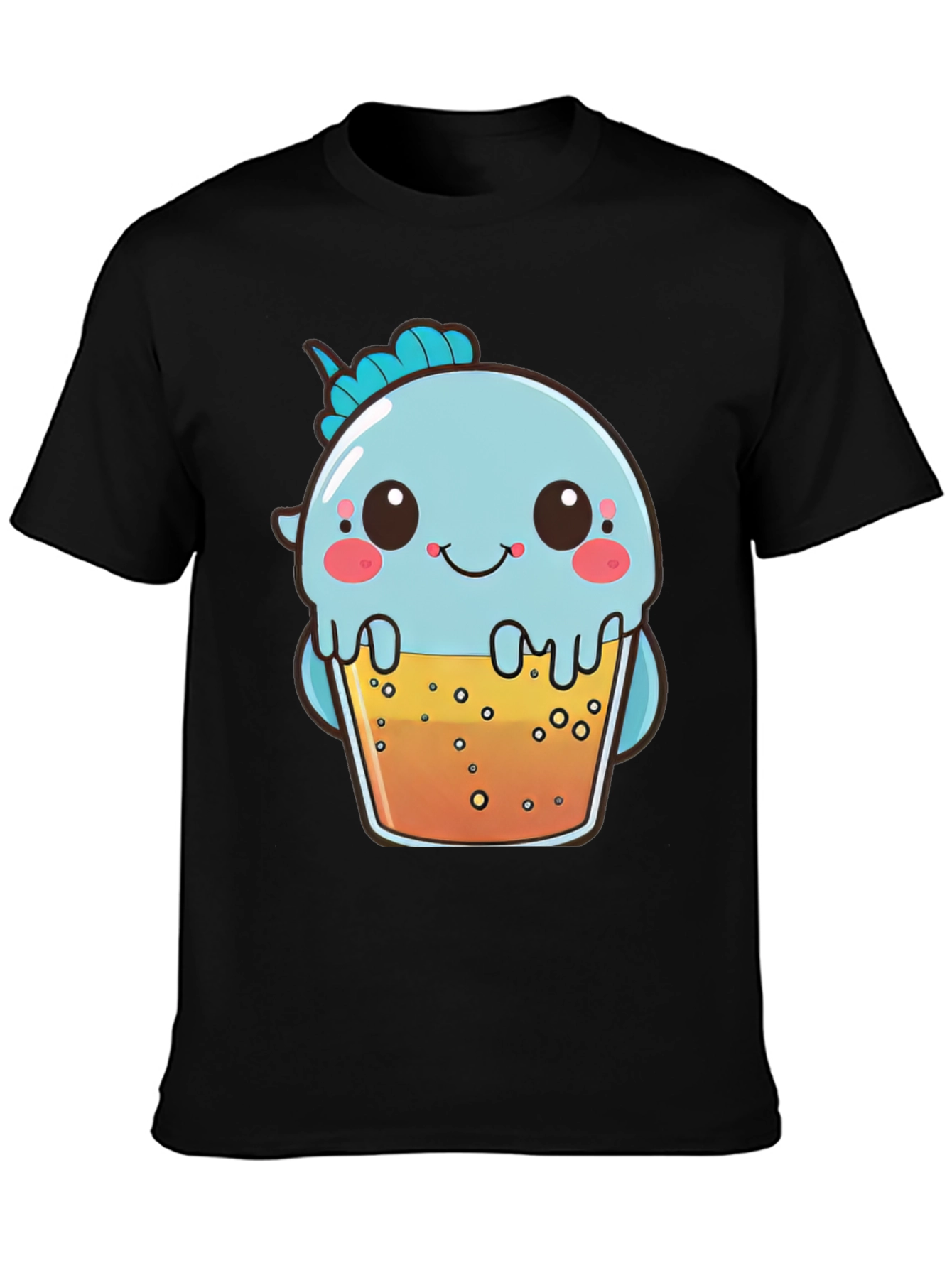 Cute Boba Tea Dinosaur Graphic Tee