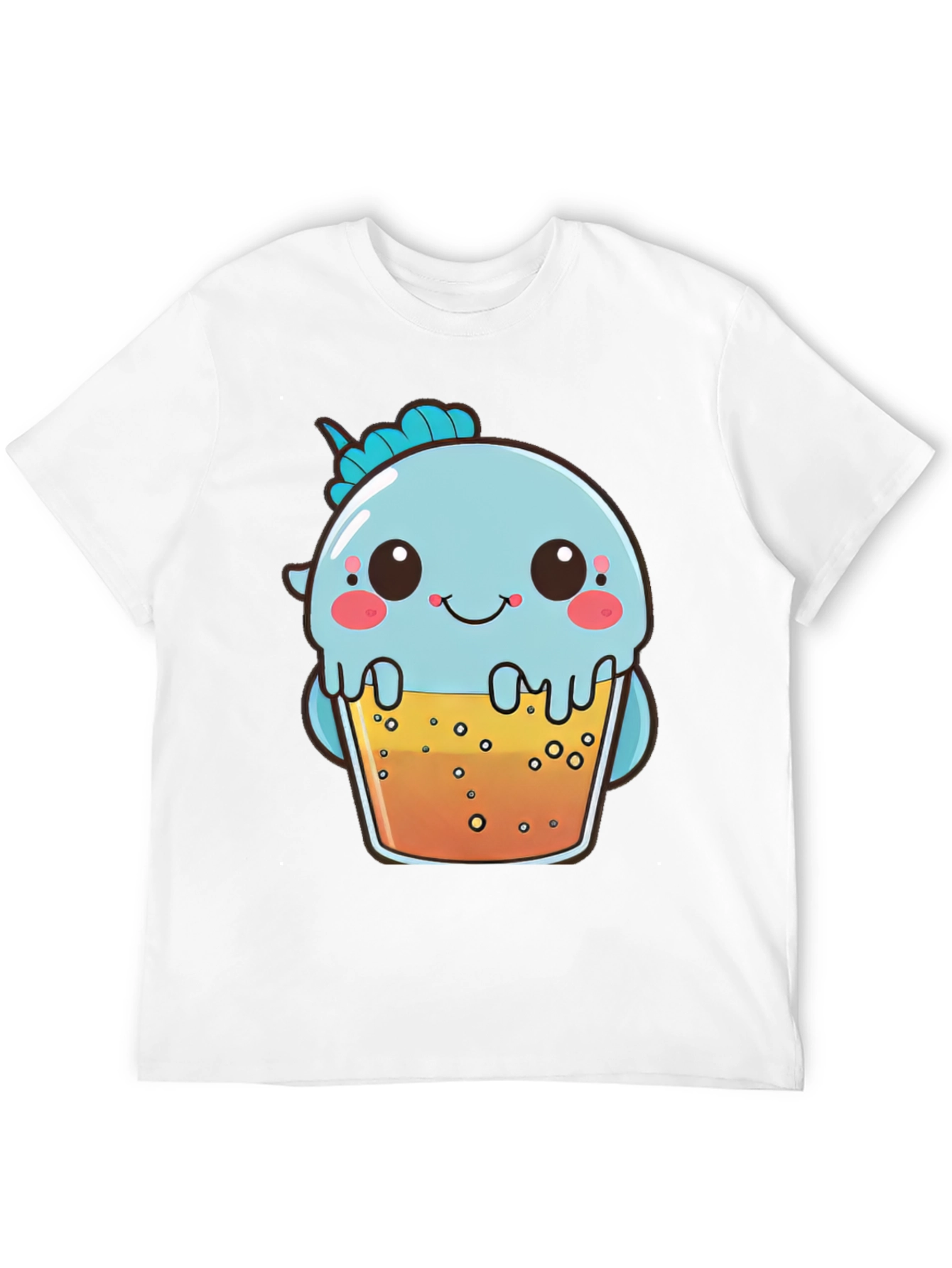 Cute Boba Tea Dinosaur Graphic Tee