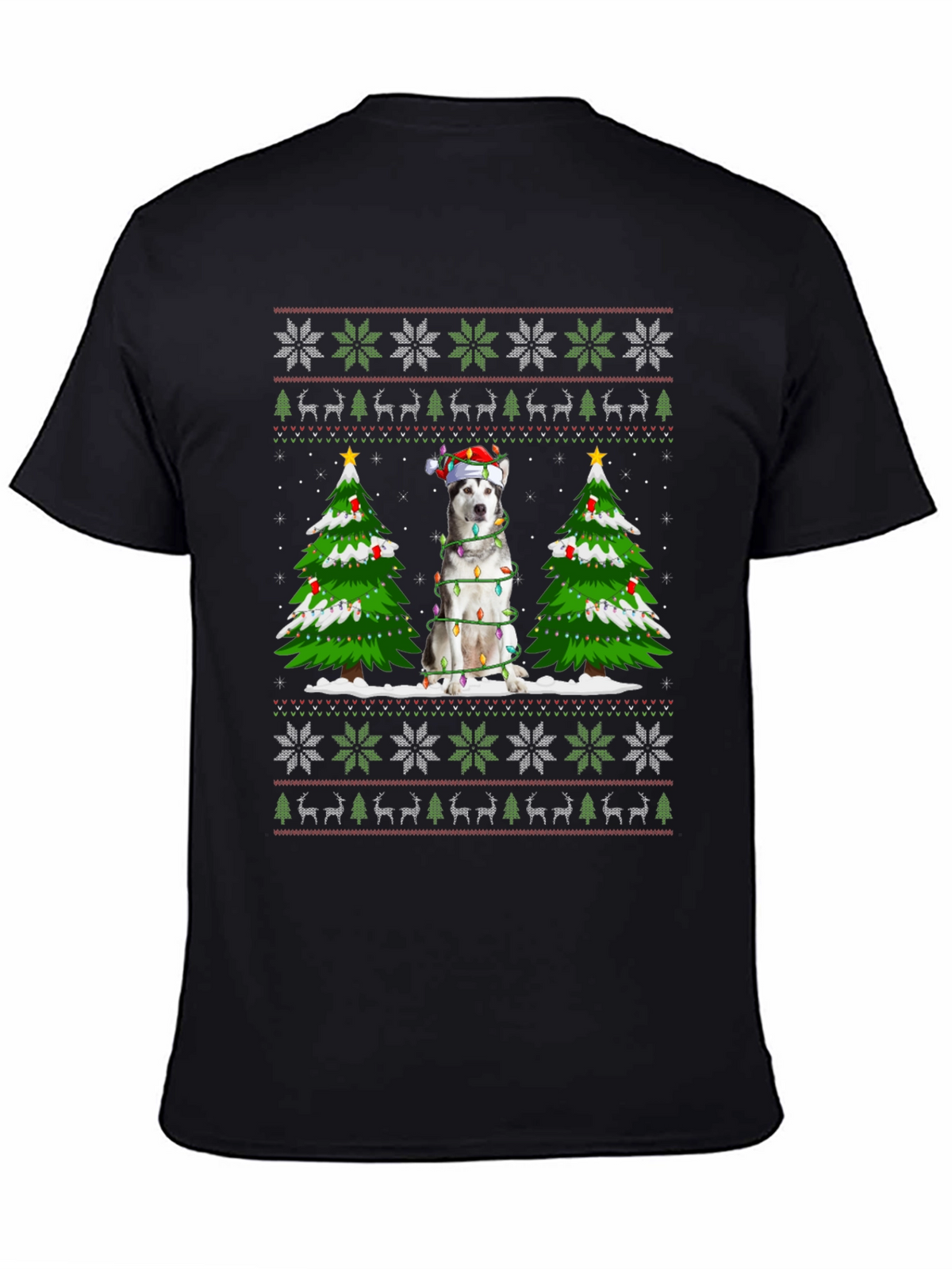 Husky Christmas Sweater T-Shirt