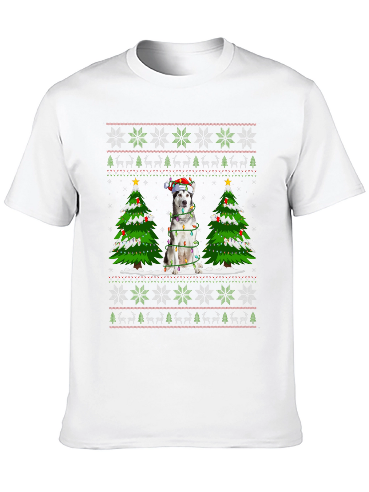 Husky Christmas Sweater T-Shirt