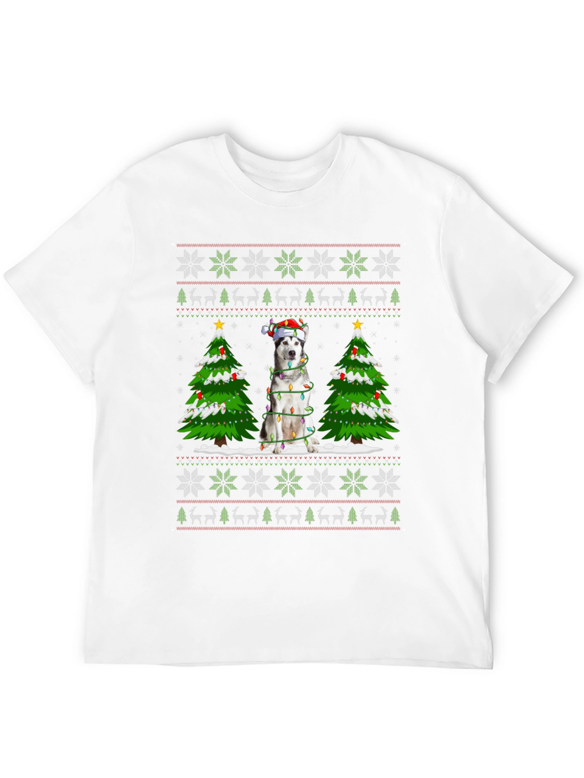 Husky Christmas Sweater T-Shirt