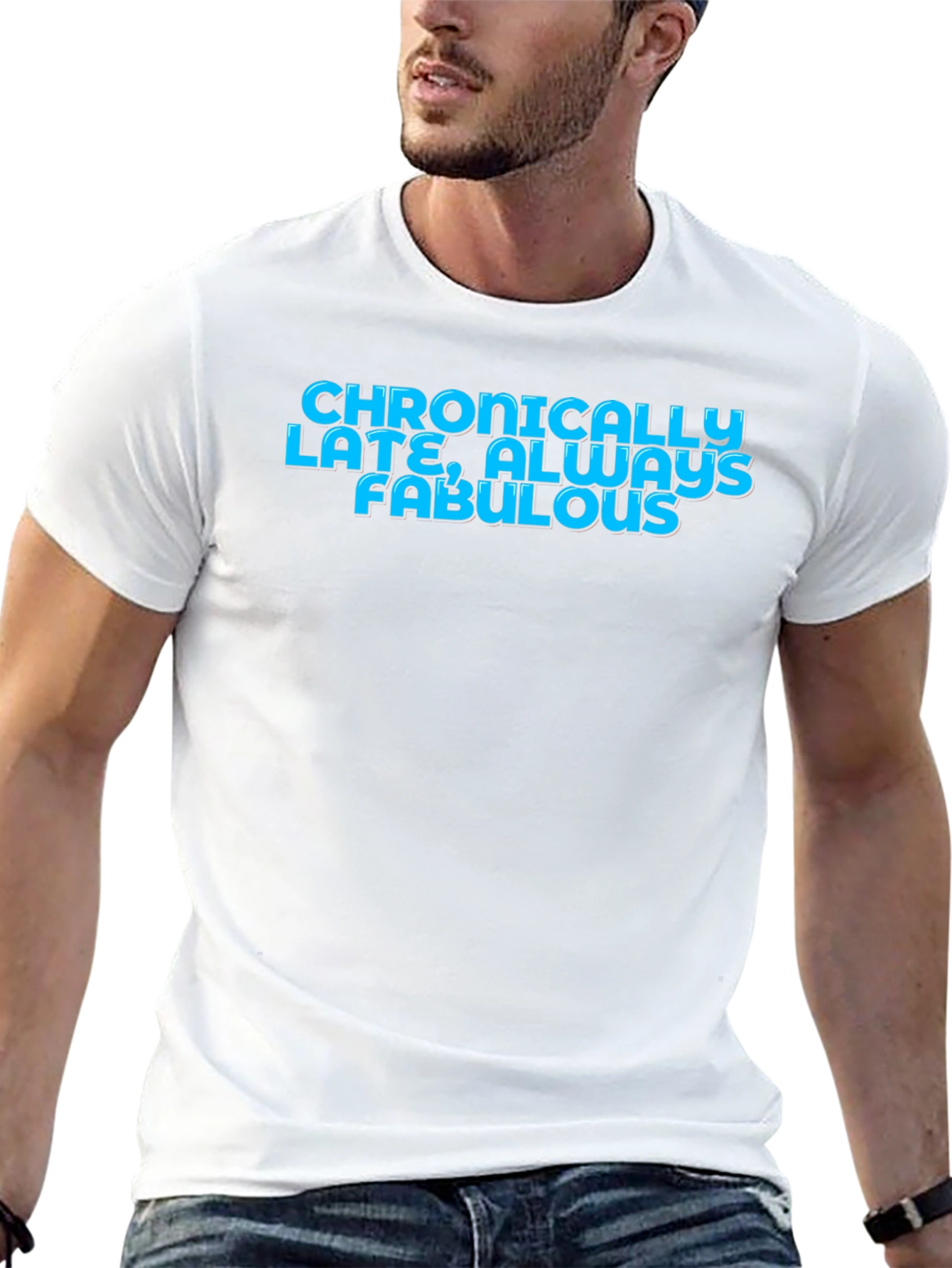 Chronically Late Fabulous Graphic Tee - Black