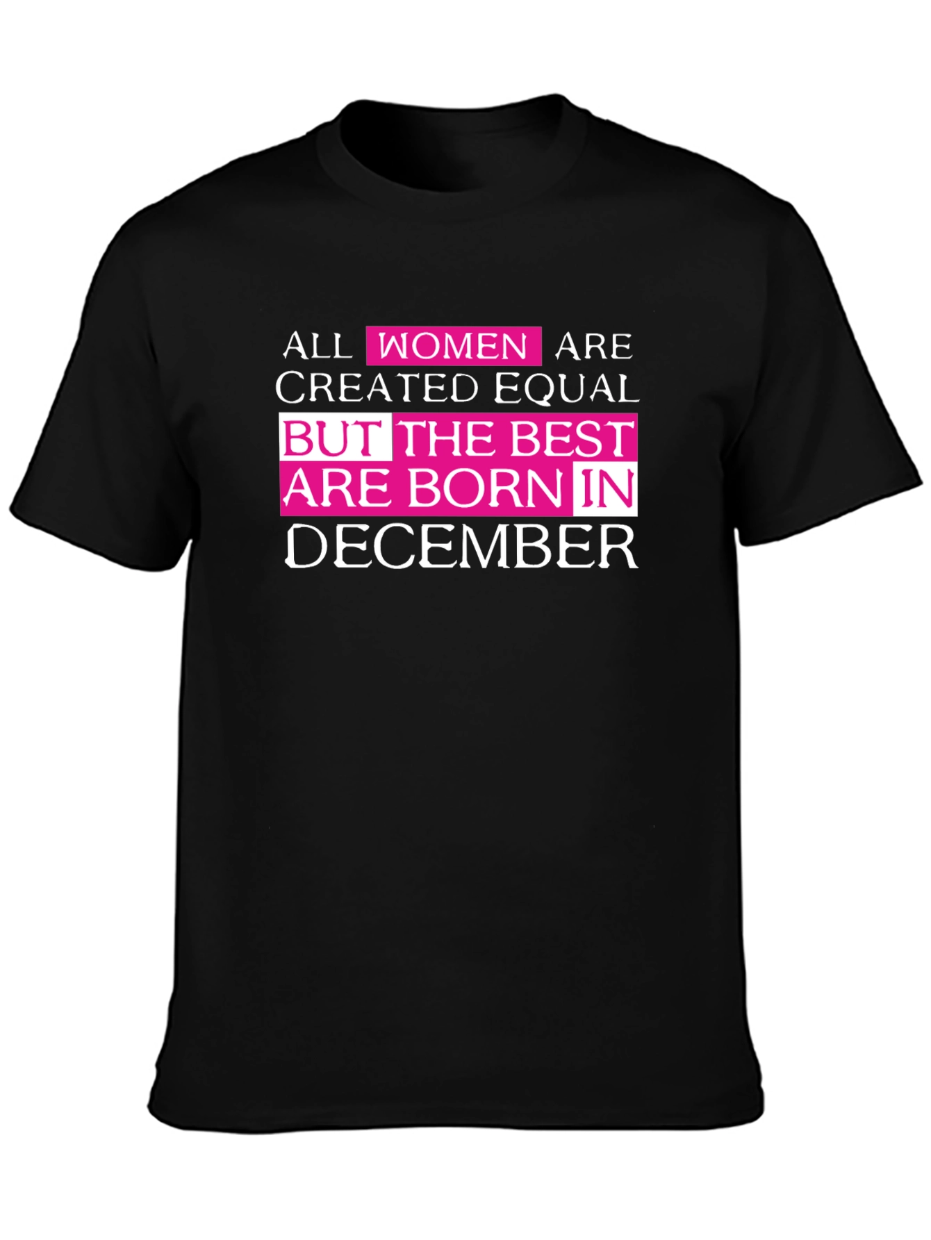 Womens December Birthday Graphic Tee