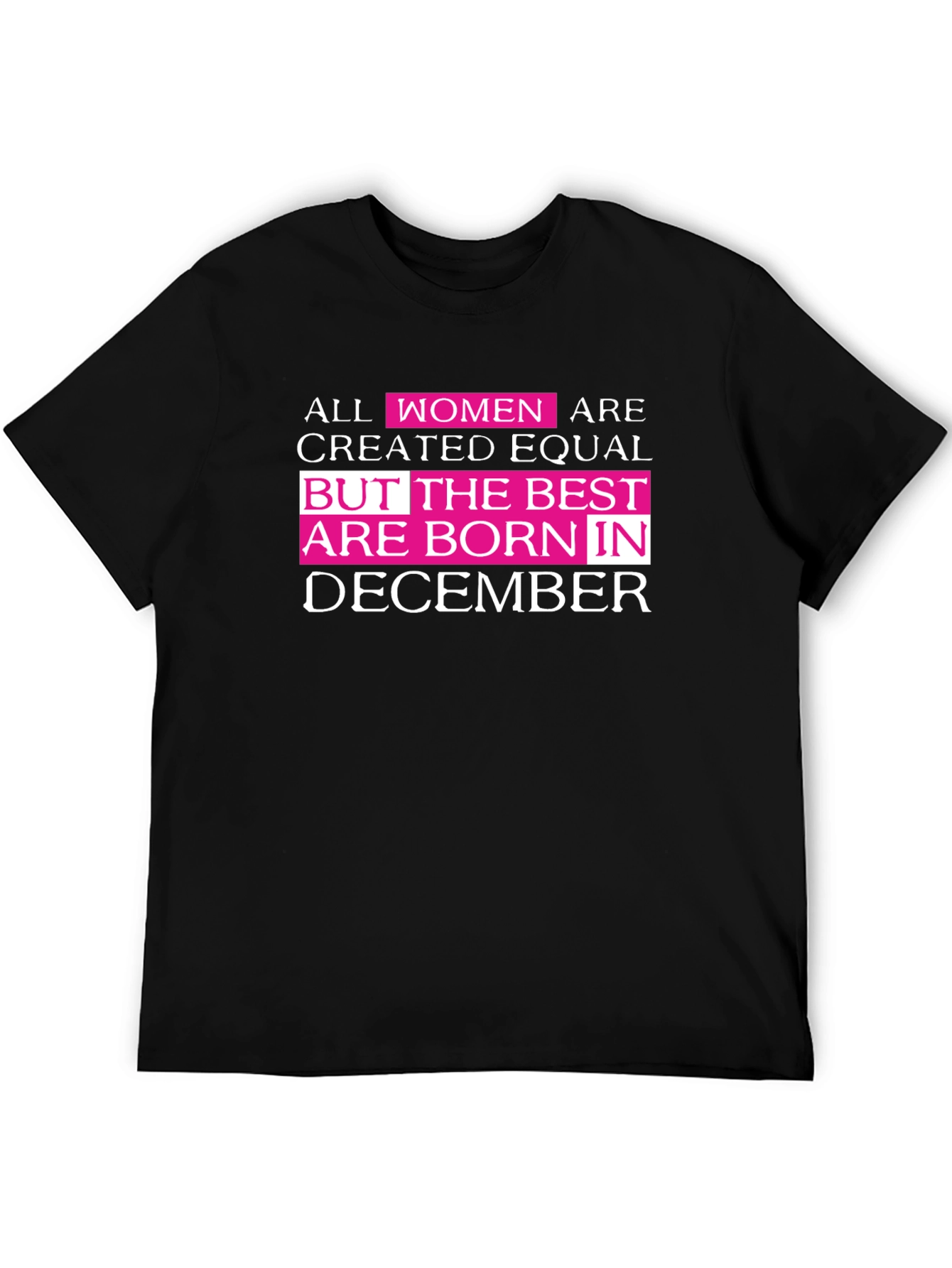Womens December Birthday Graphic Tee