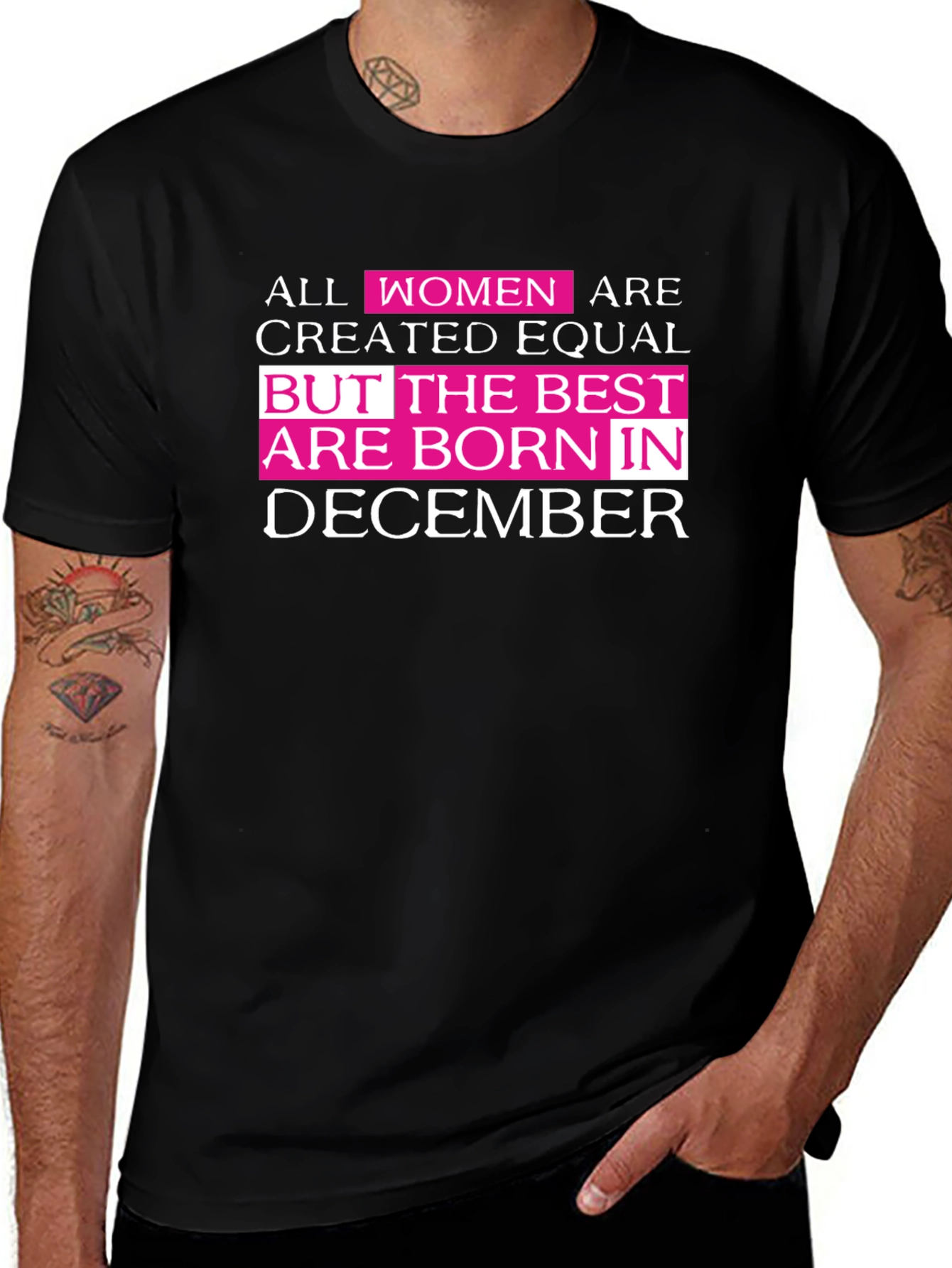 Womens December Birthday Graphic Tee
